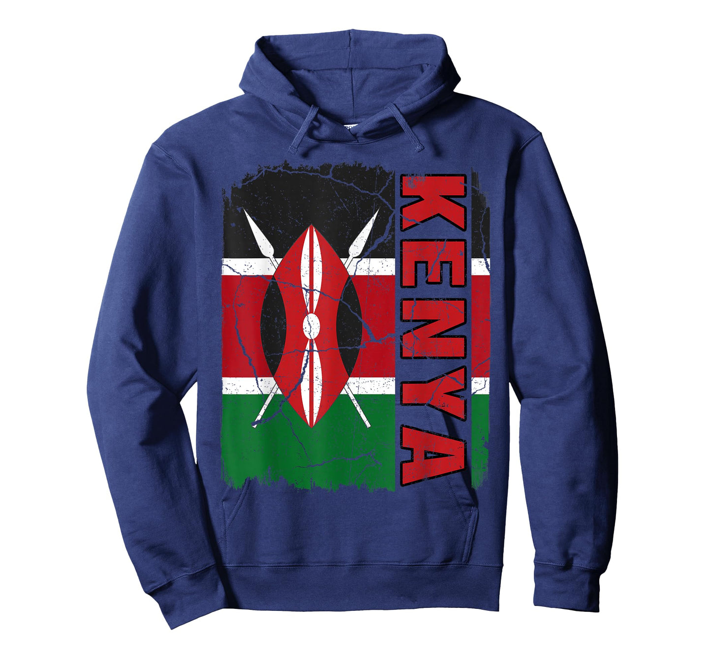 Vintage Kenyan Flag Kenya Pride Roots Heritage Gift T-Shirt