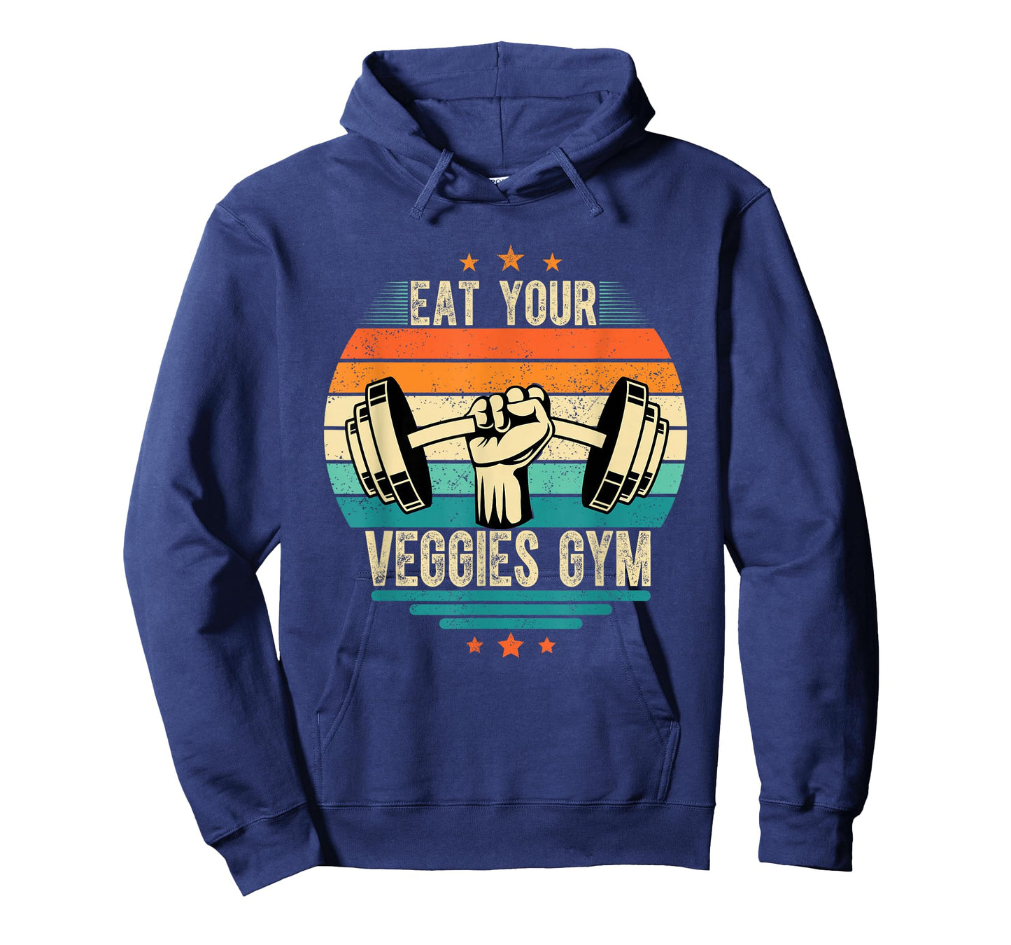 Retro Vintage Eat your veggies vegan workout gym motivation T-Shirt