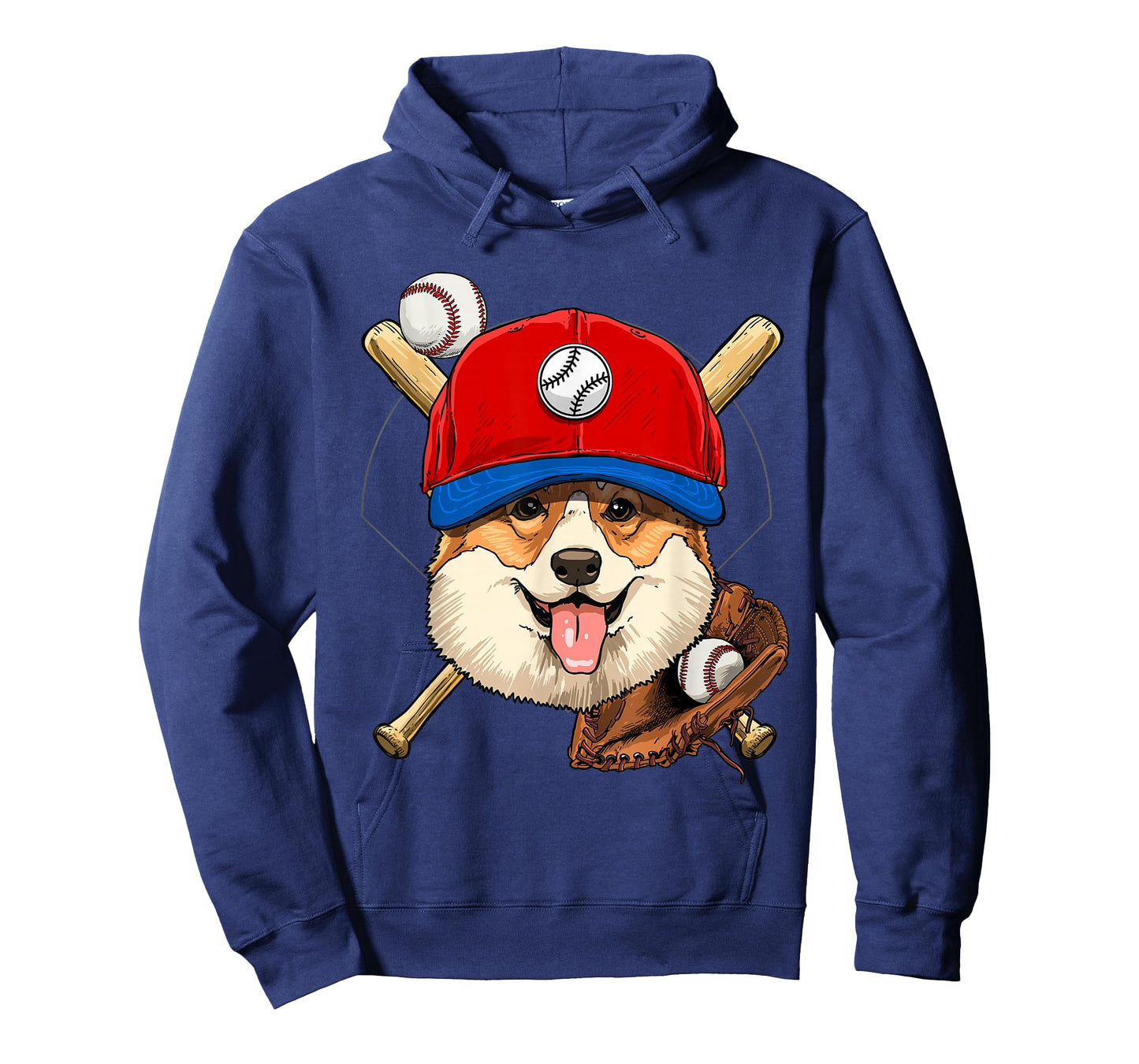 Corgi Baseball Dog Lovers Baseball Player T-Shirt