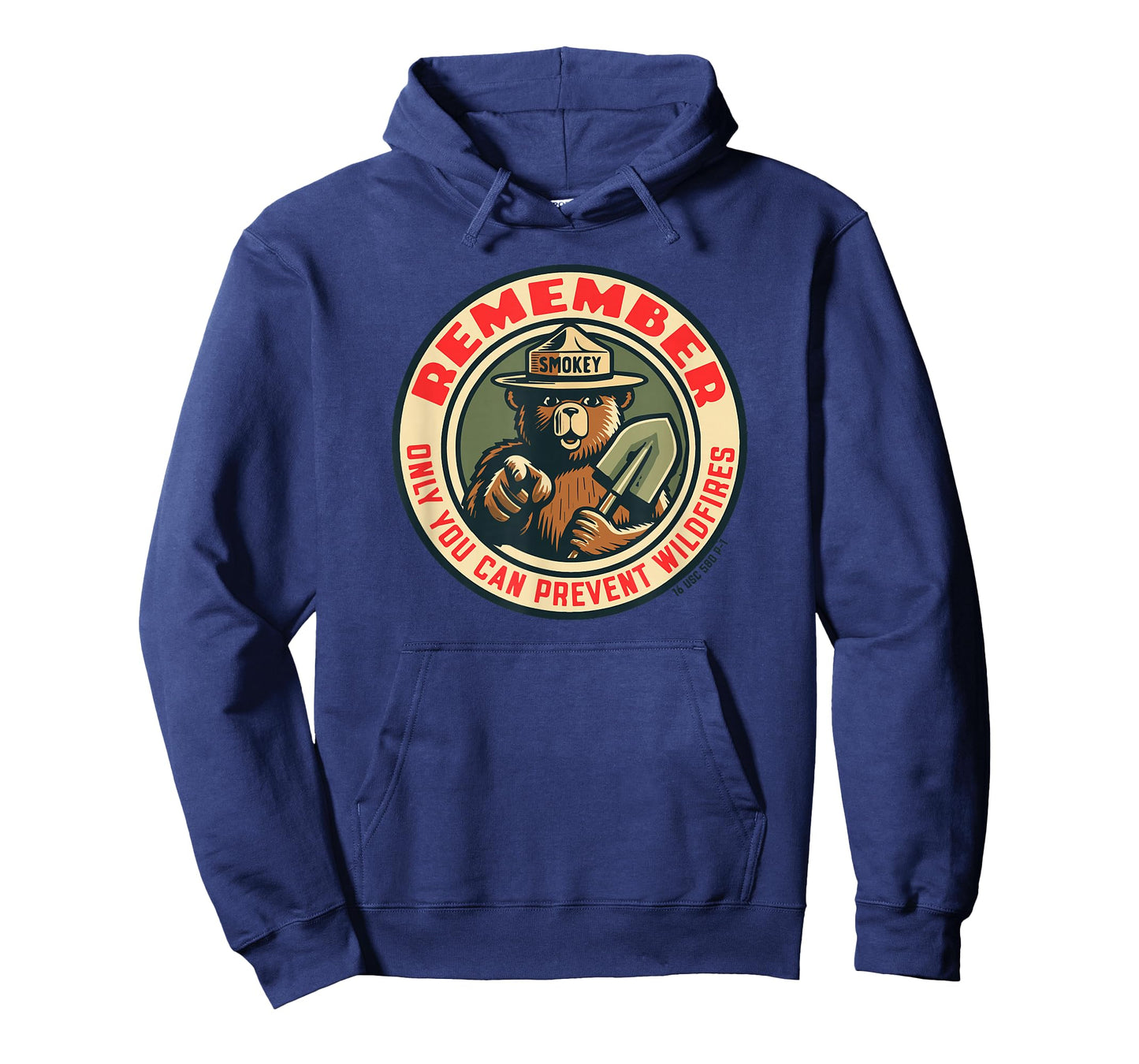 Remember Only You Vintage Smokey Bear Seal Retro T-Shirt