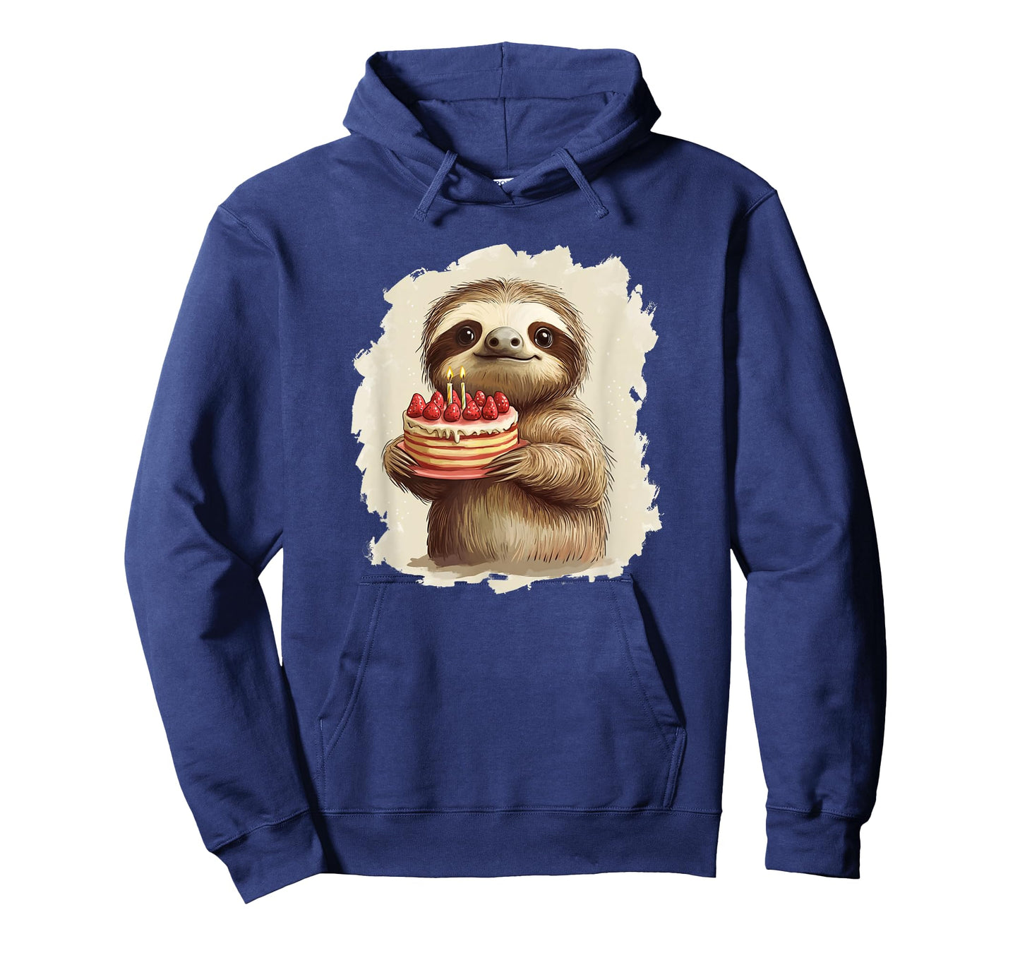 Fruity Birthday Cake with Sloth Costume for Boys and Girls T-Shirt