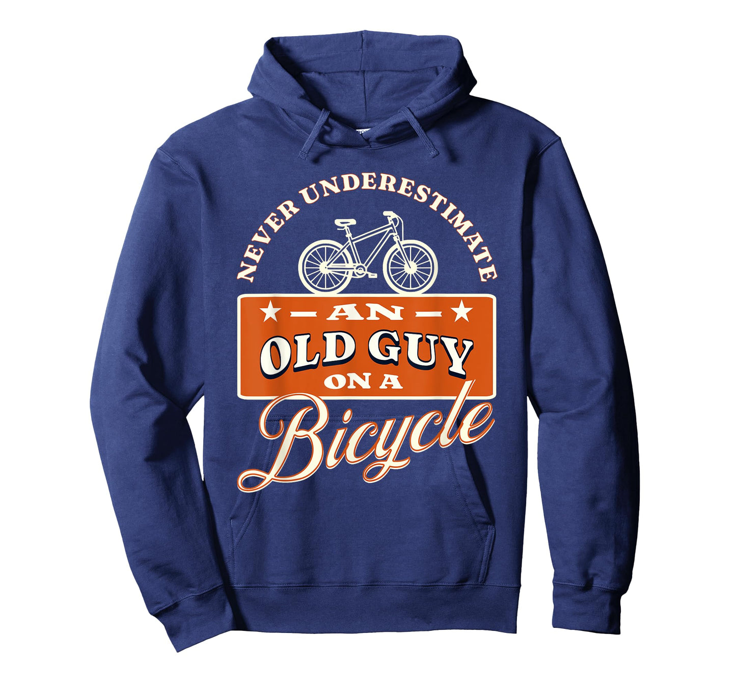 Never Underestimate An Old Man On A Bicycle Witty Cycling T-Shirt