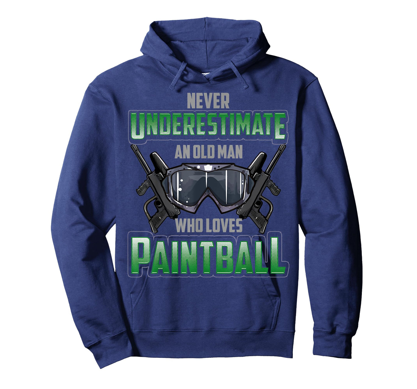 Mens Never Underestimate An Old Man Who Loves Paintball T-Shirt