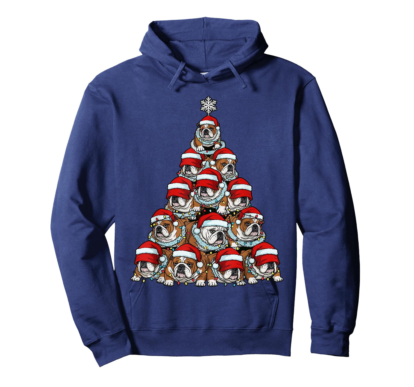 Dog Christmas Outfit, Bulldog Christmas Tree T-Shirt