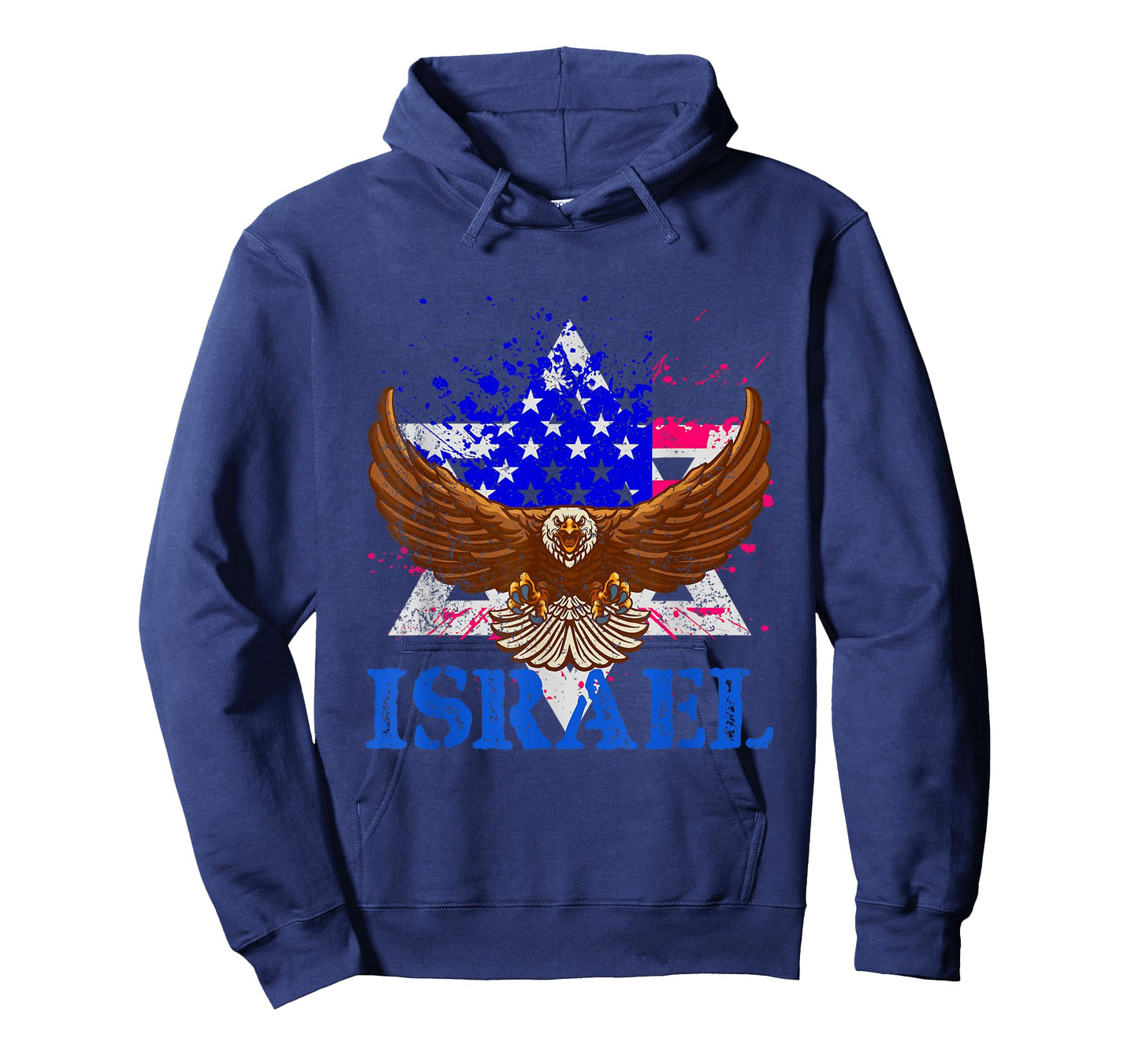 Patriotic Jewish America USA Flag Israel T-Shirt