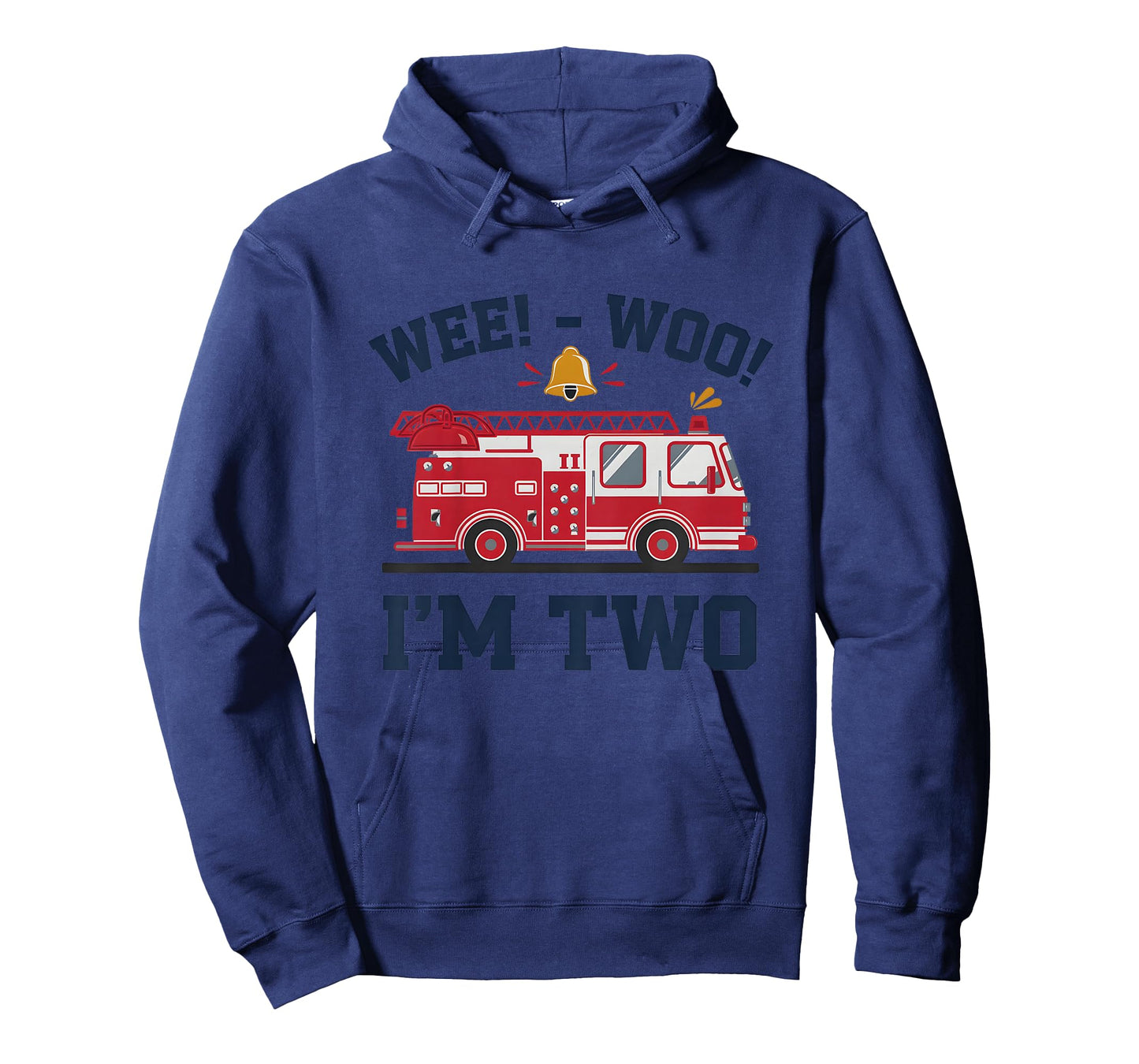 2 Year old Firetruck Wee Woo I'm Two T-Shirt