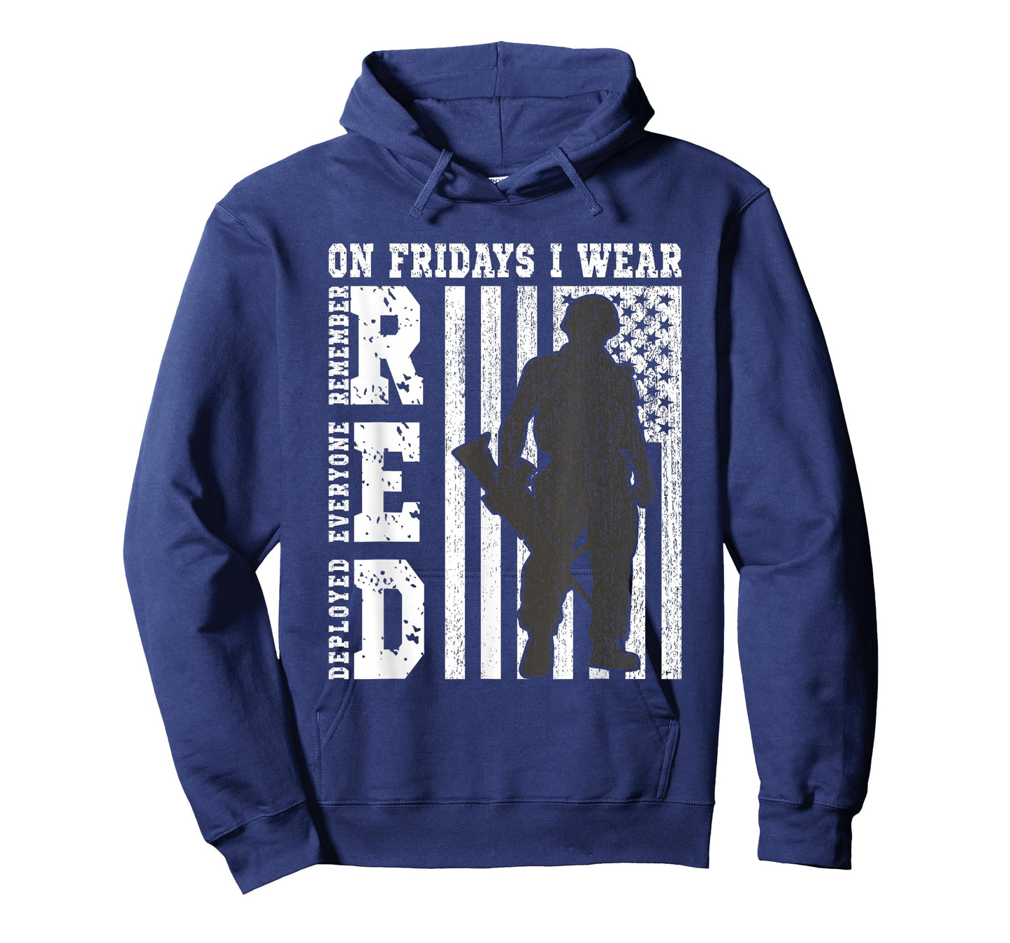 On Fridays I Wear Red USA Support American Troops T-Shirt