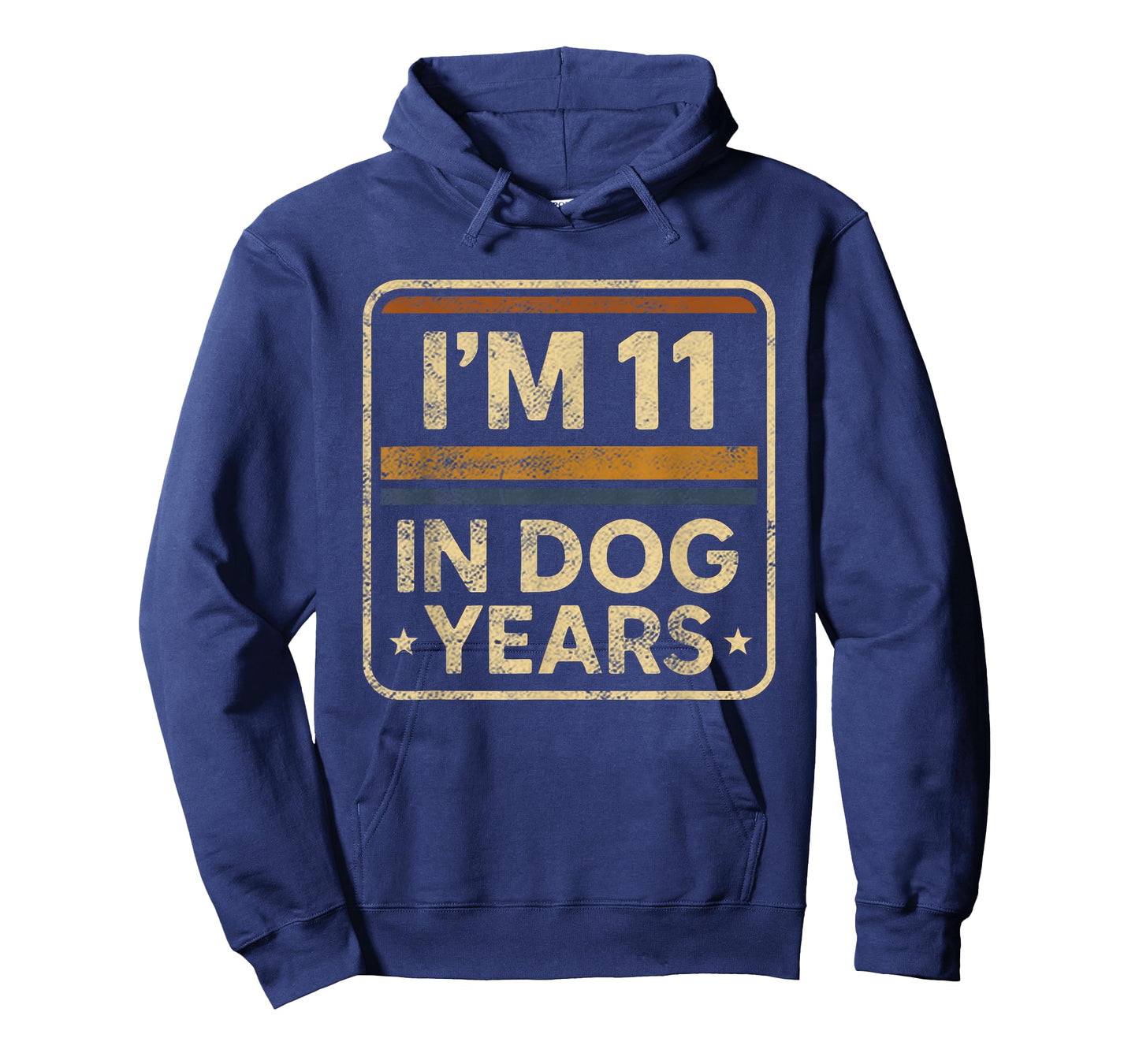 Funny Vintage I'm 11 In Dog Years Old Human Age 77 th Shirt T-Shirt