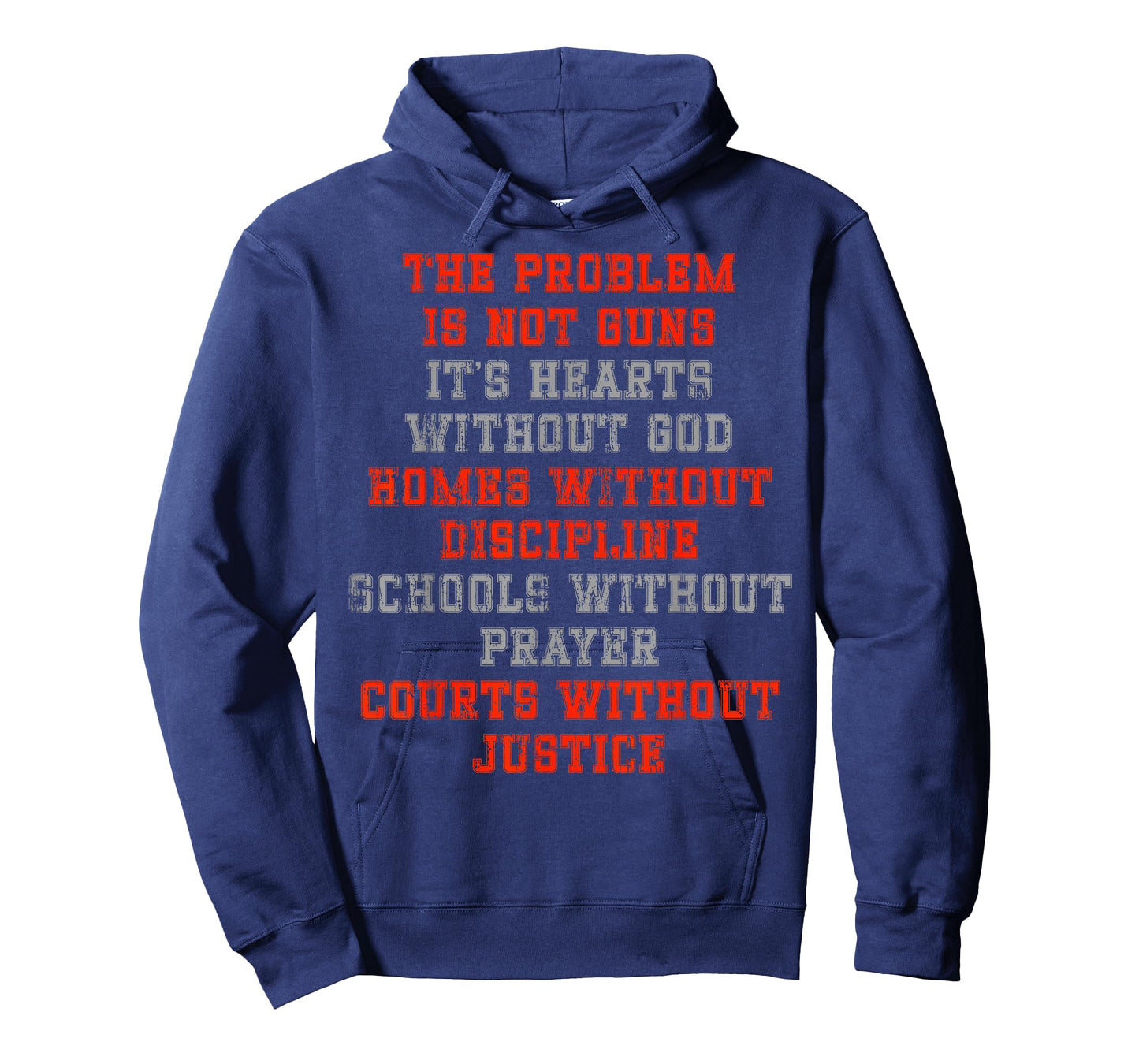 The Problem is not Guns It's Hearts Without GOD T-Shirt
