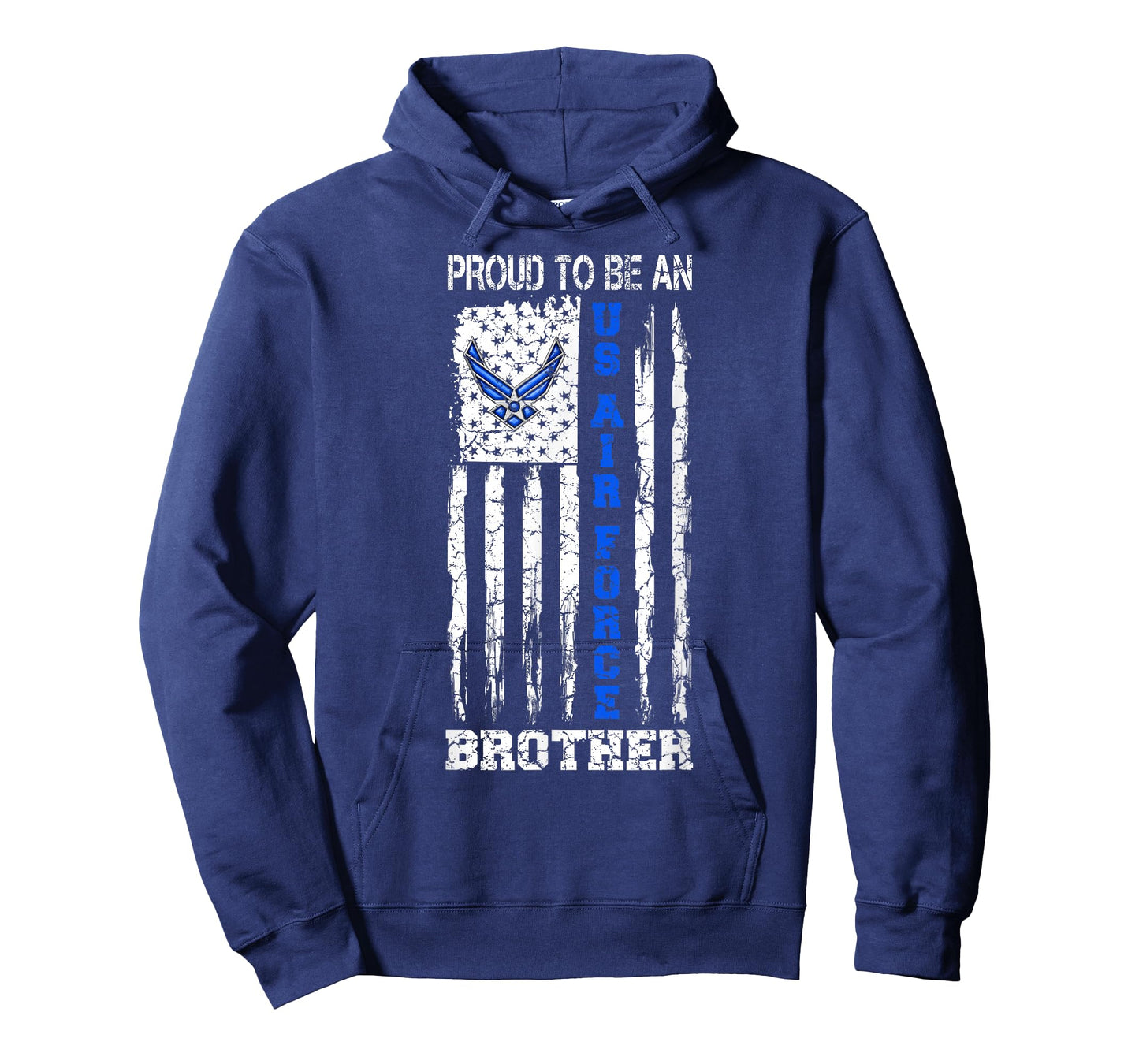 Vintage USA Flag Proud To Be An US Air Force Brother T-Shirt