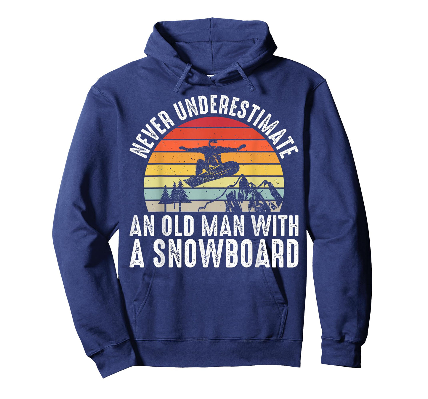 Snowboarding Never Underestimate An Old Man With A Snowboard T-Shirt