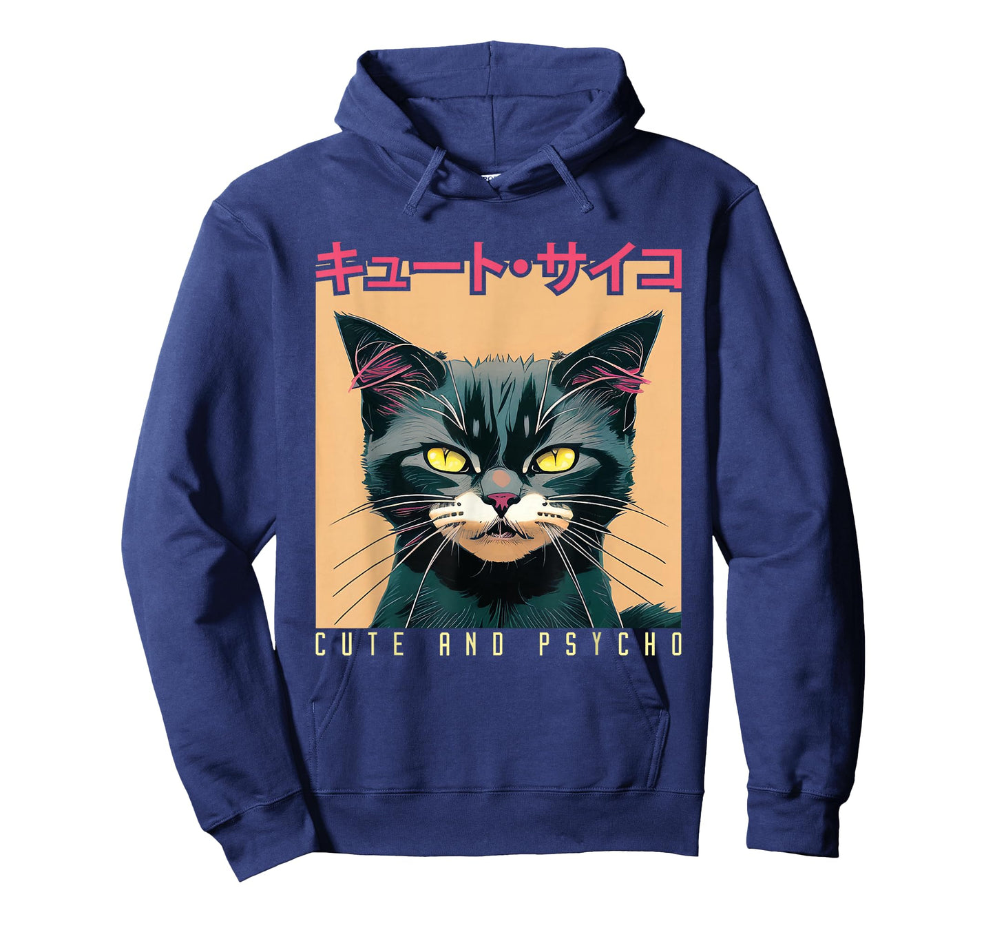 Japanese Anime & Manga Cute And Psycho Cat Cyberpunks T-Shirt