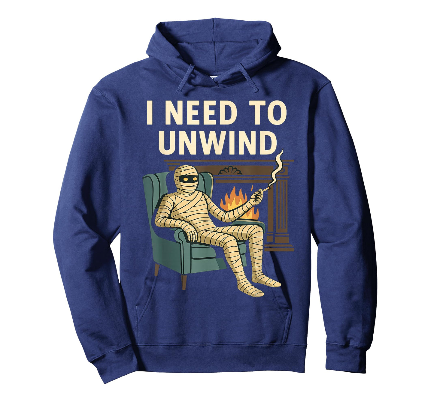 I Need to Unwind Funny Relaxed Mummy Costume Humor Halloween T-Shirt