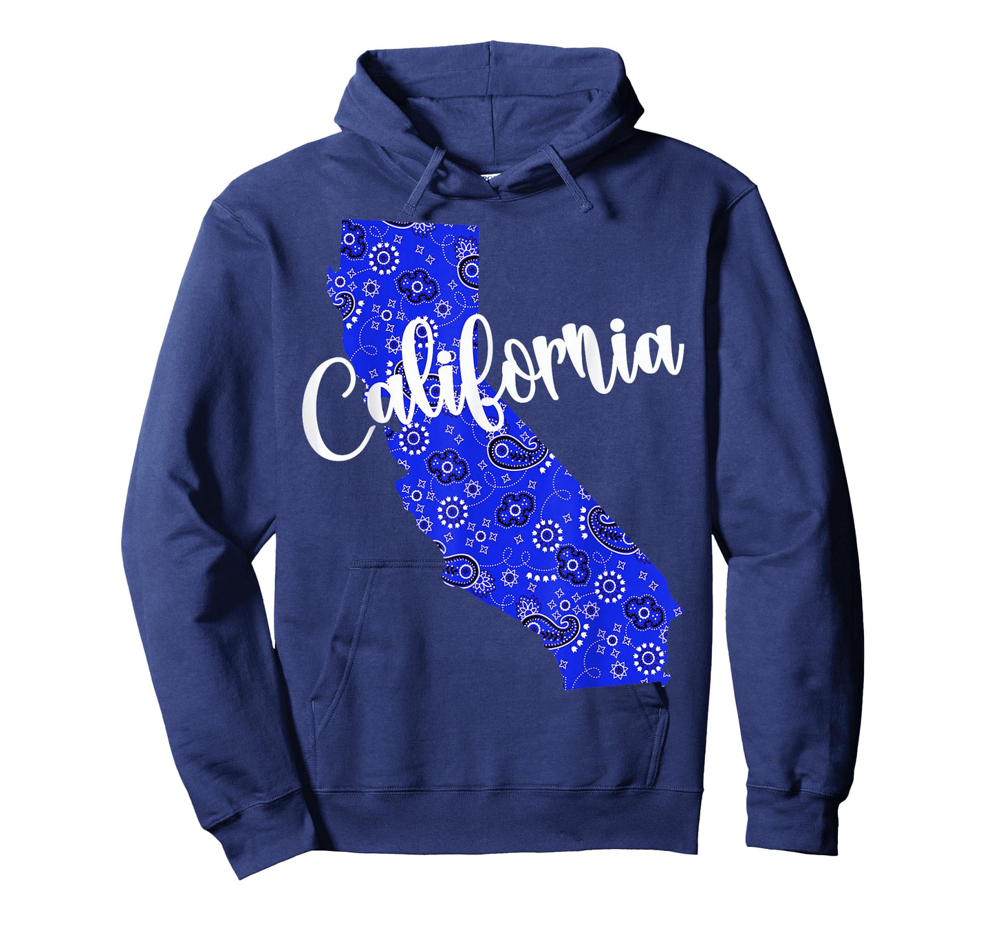 Bandana California Blue Bandanna Pattern State Pride T-Shirt