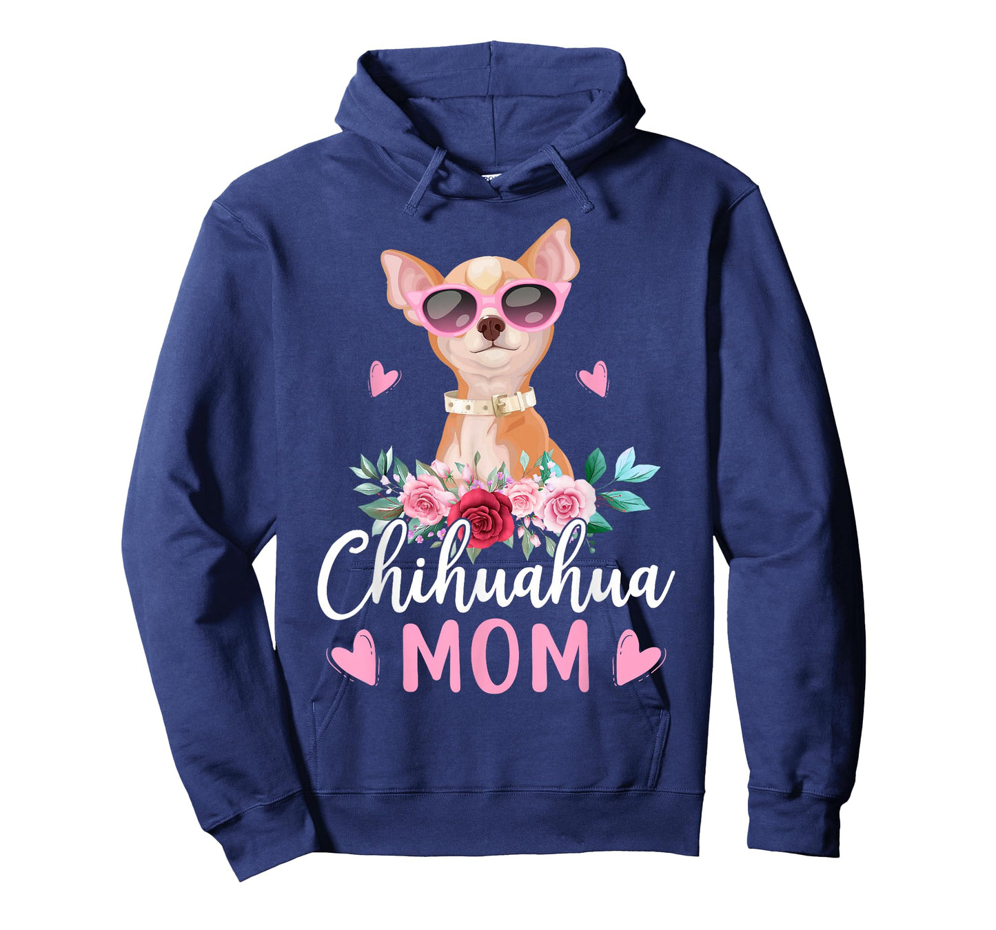 Cute Chihuahua Mom Sunglasses Flower for Chihuahua Owner T-Shirt