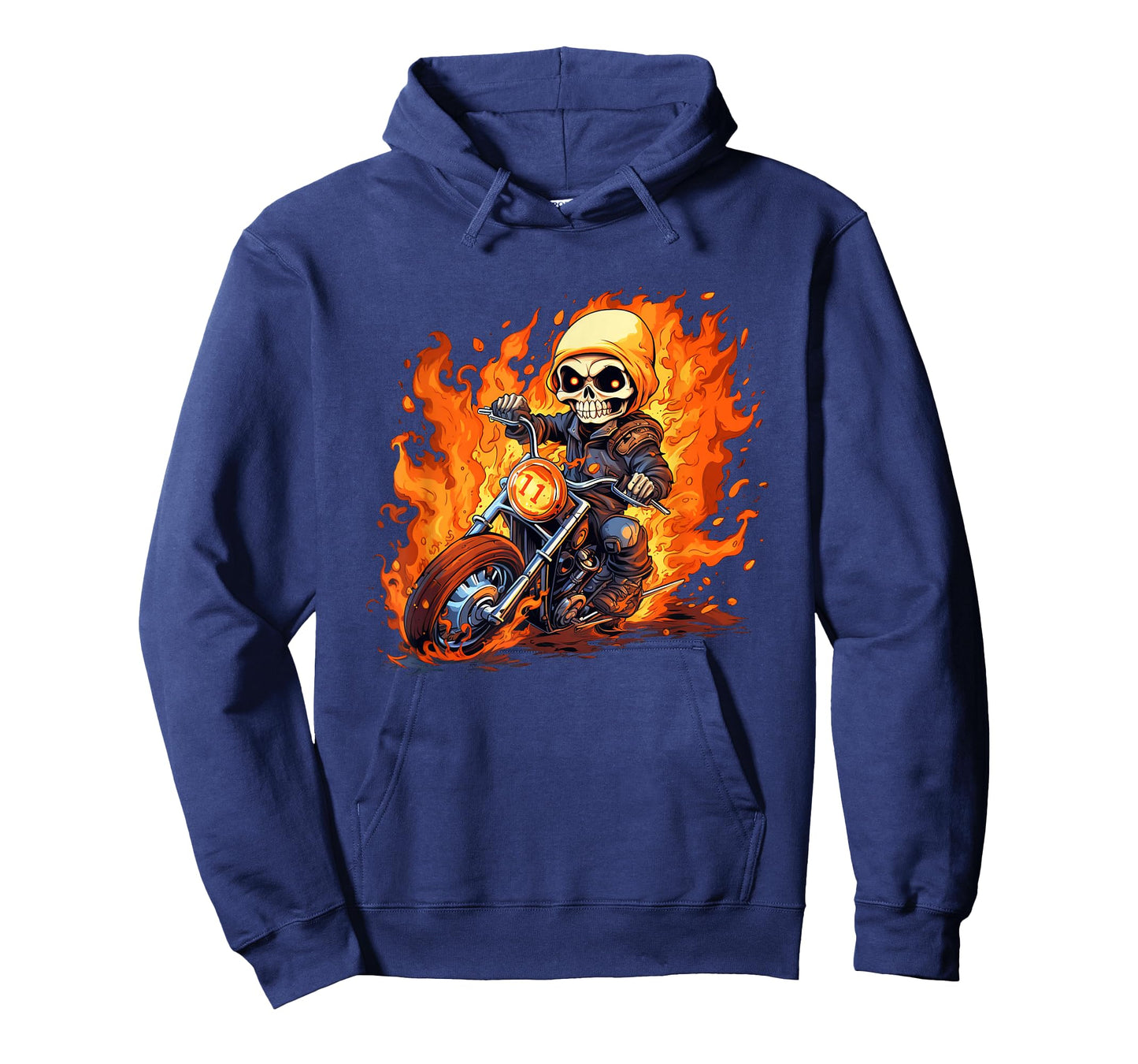 Skeleton Burning Motorcycle Costume for Bikes Lovers T-Shirt
