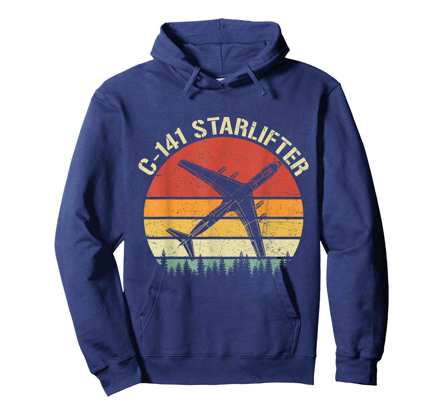 C-141 Starlifter Vintage Retro Military Airlifter Plane T-Shirt