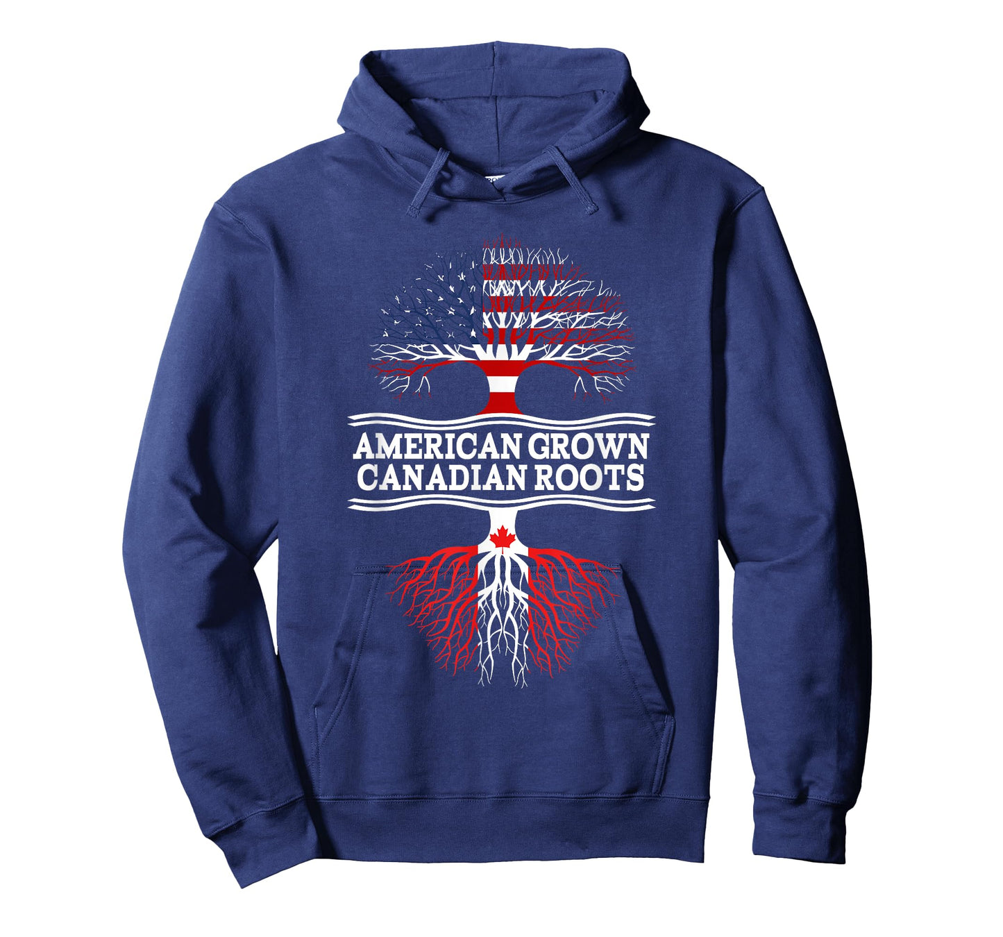 American Grown With Canadian Roots Gift T-Shirt Canada