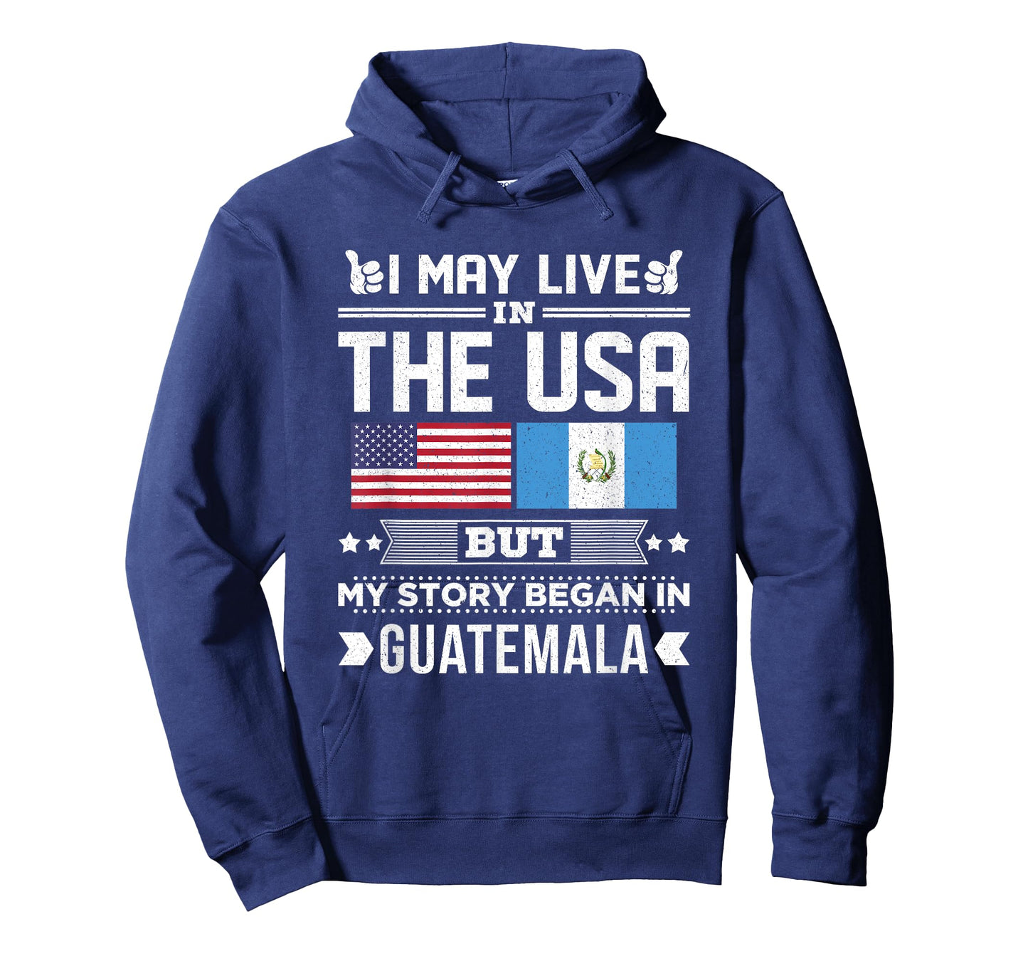 I May Live In USA But My Story Began In Guatemala Flag T-Shirt