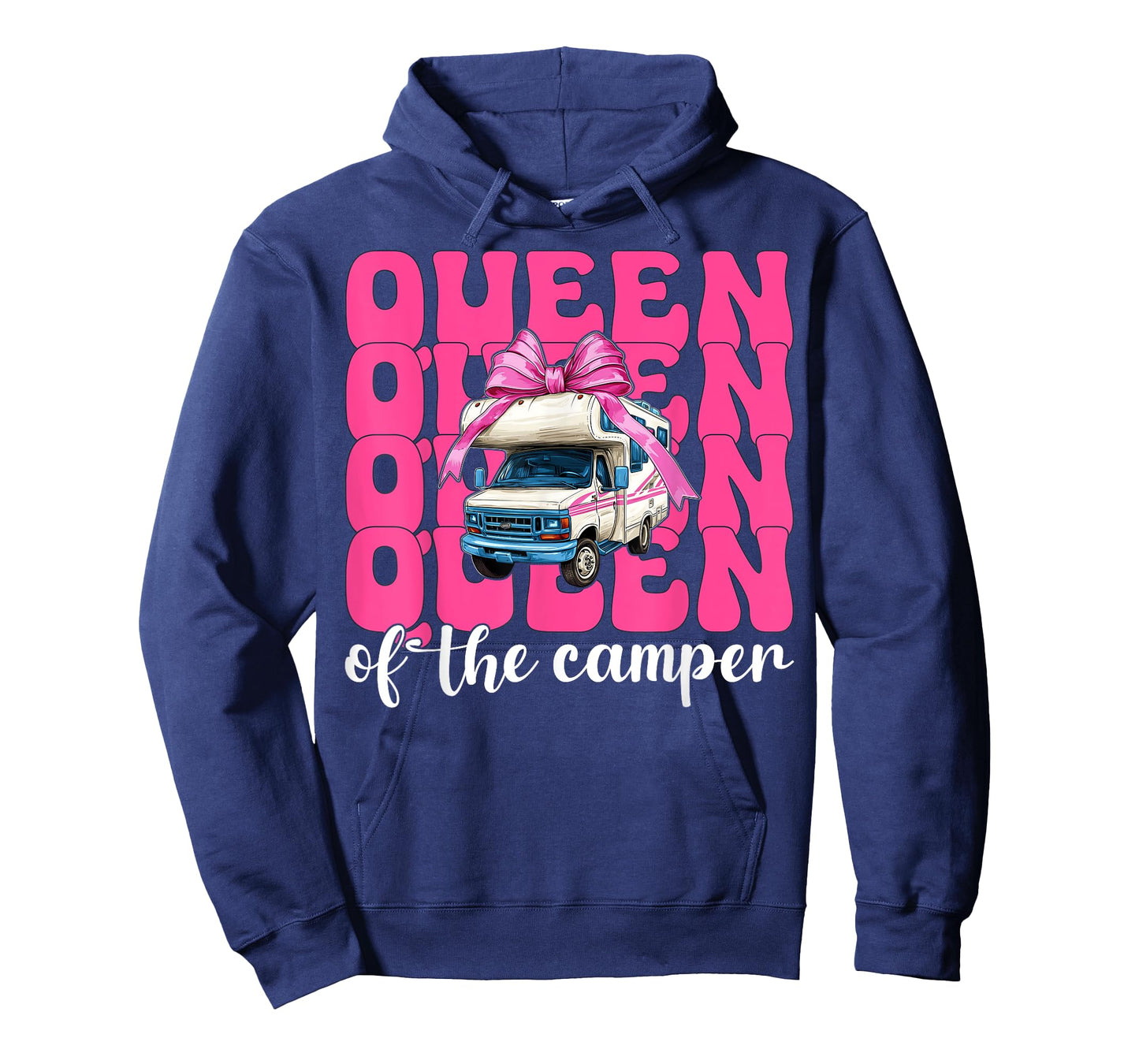 Queen of The Camper RV Camping Camper Motorhome Girl Mom T-Shirt