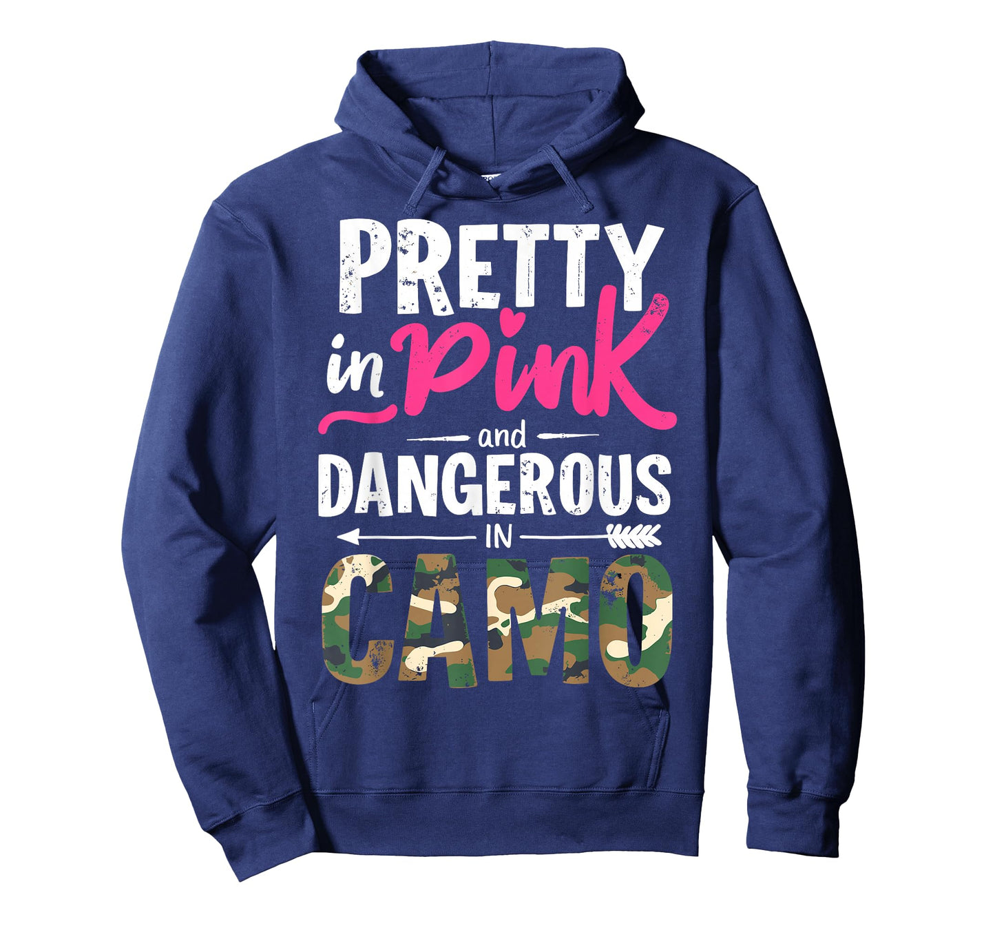 Pretty in Camo Women Girl Hunter Hunting Funny Huntress Joke T-Shirt