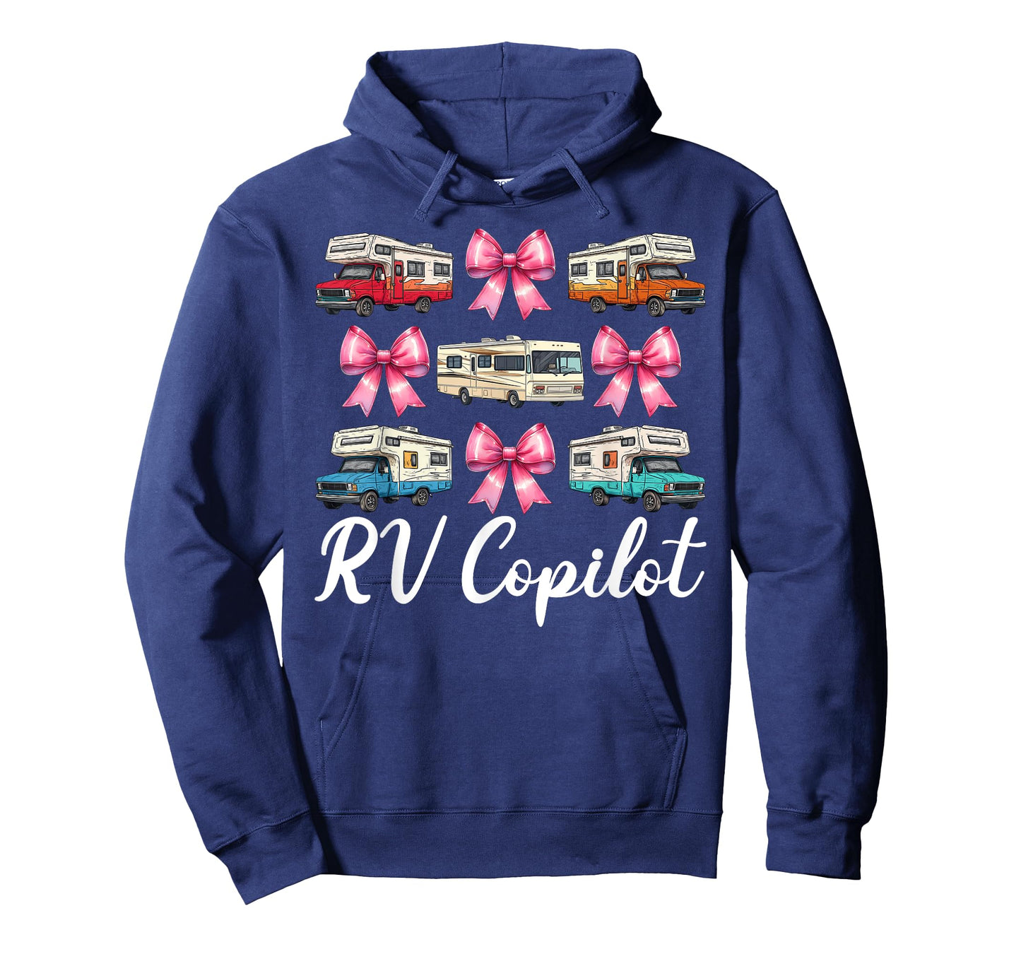 RV Copilot RV Camping Camper Motorhome Girl Mom Coquette Bow T-Shirt