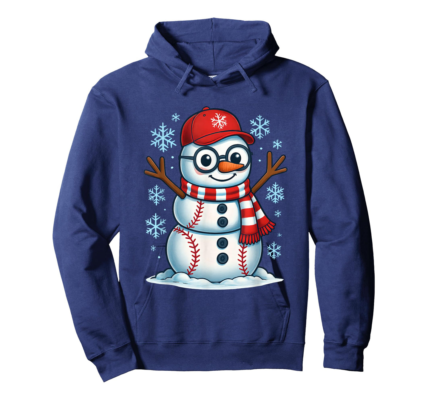 Christmas Baseball Snowman Xmas Pajamas Women Men Boys T-Shirt