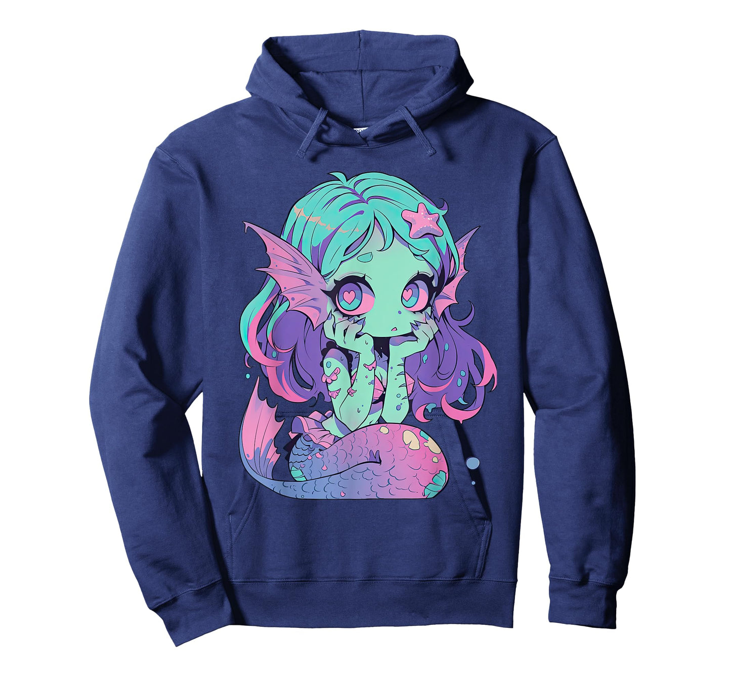 Kawaii Pastel Goth Creepy Cute Witchy Zombie Mermaid T-Shirt