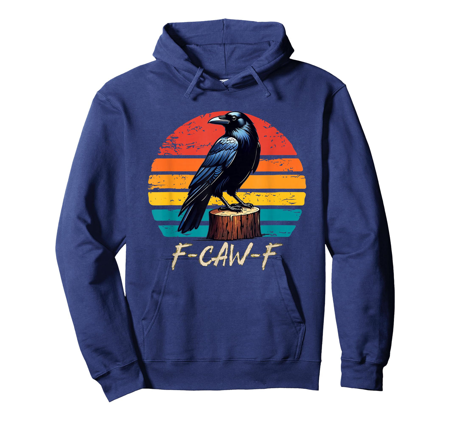 Vintage Retro Halloween F Caw F F-Caw-F Crow Graphic Humor T-Shirt