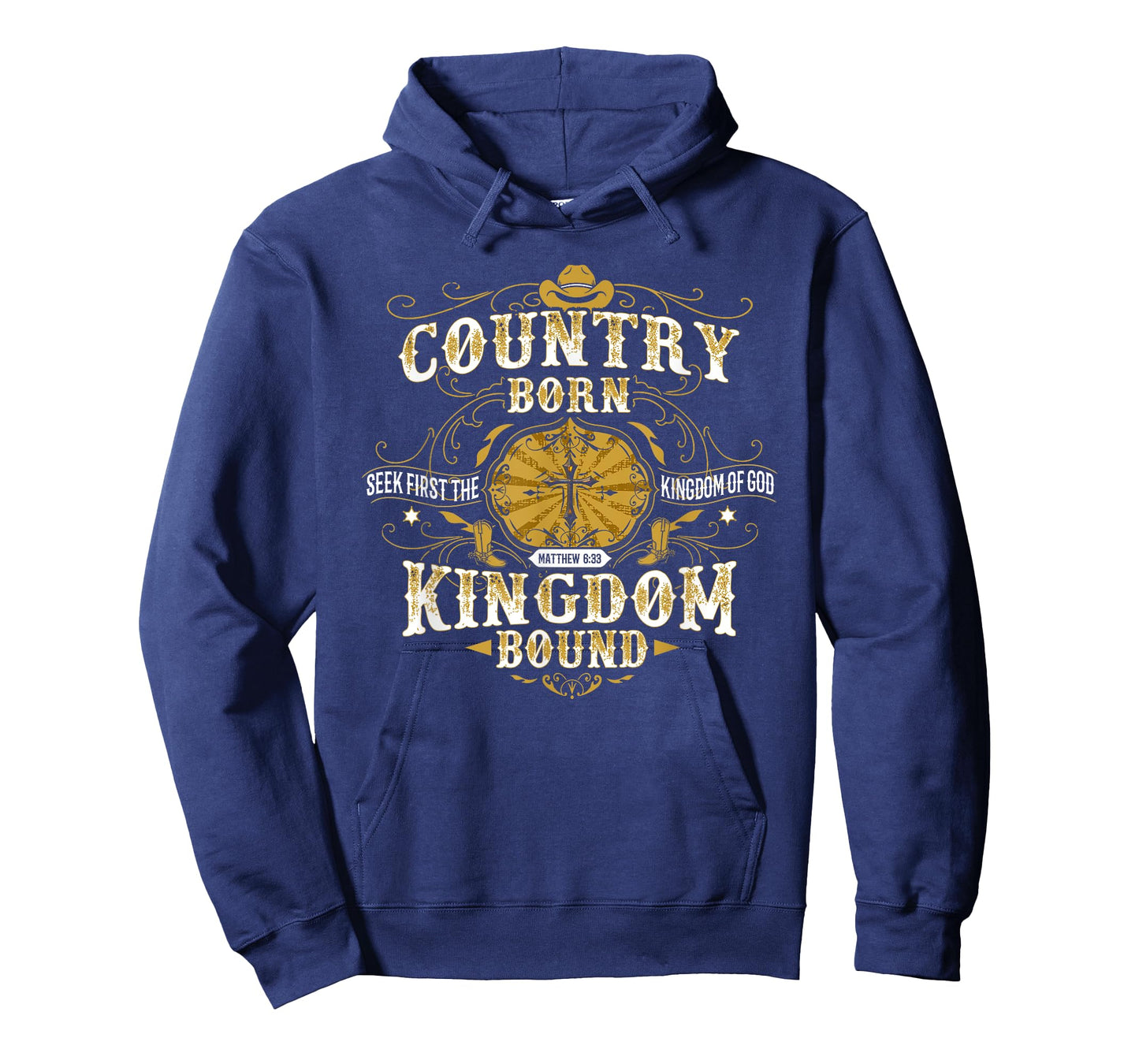 Country Born Kingdom Bound Christian T-Shirt