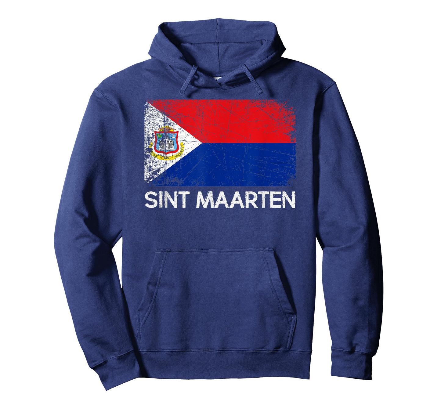 St Maarten Flag T-Shirt | Vintage Made In Sint Maarten Gift T-Shirt