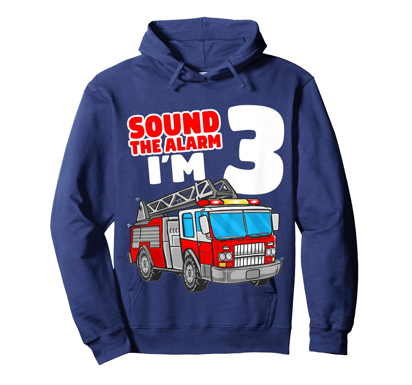 Kids Fire Truck 3 Year Old Firefighter 3rd Birthday Boy Toddler T-Shirt