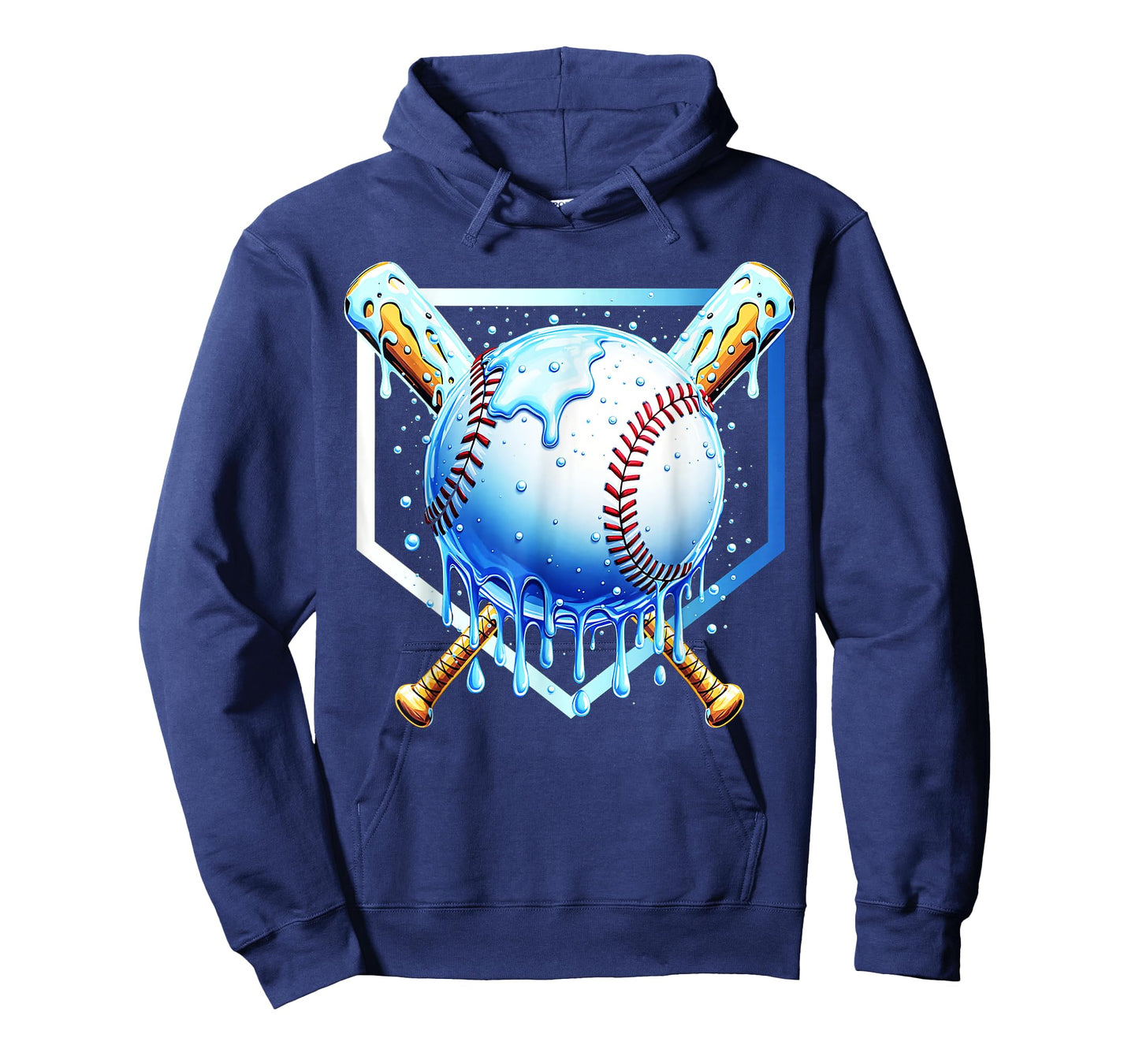 Baseball Home plate Ice Cream Drip Sprinkles Drip T-Shirt