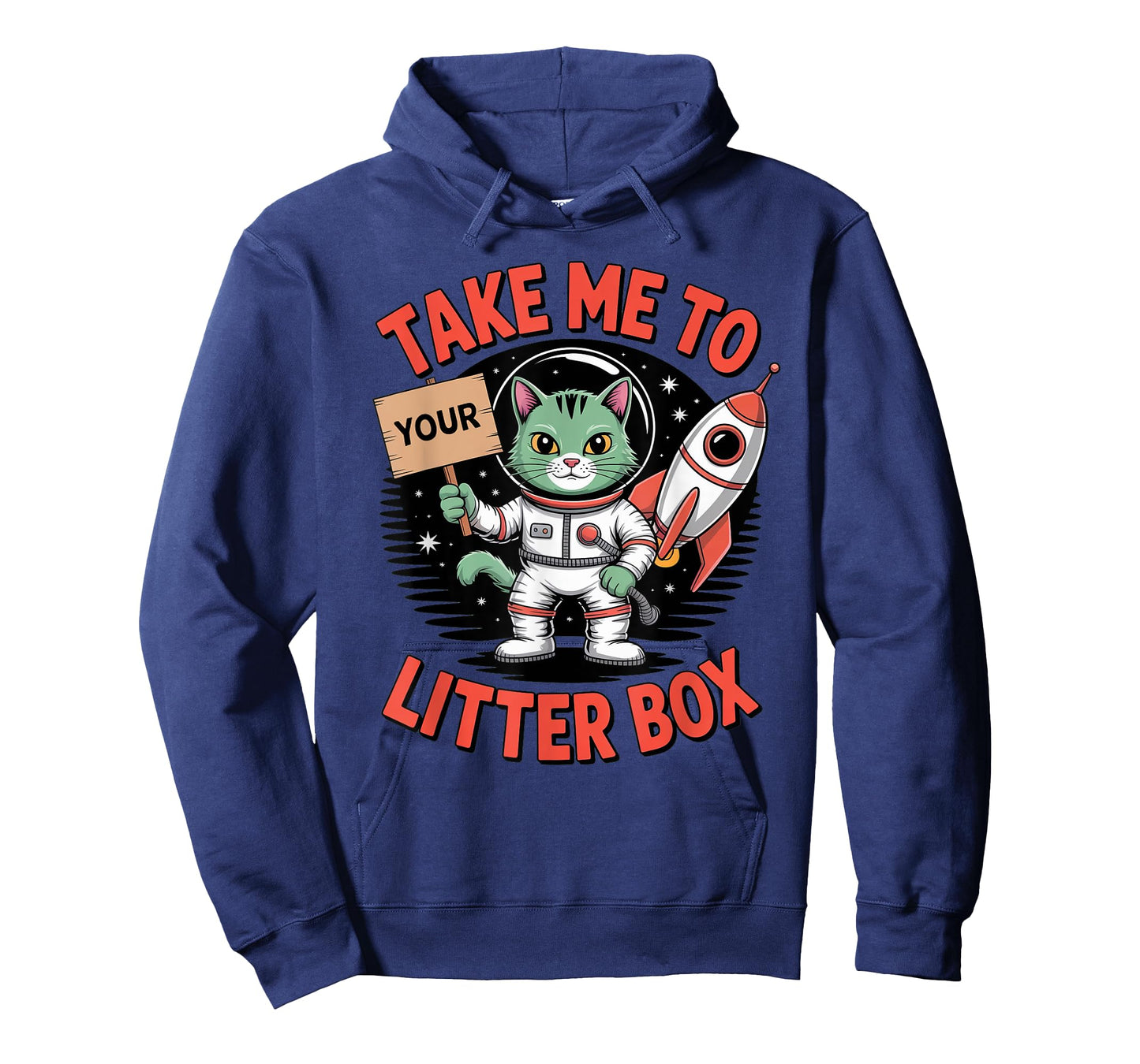 Take Me to Your Litter Box Funny Alien Cat T-Shirt