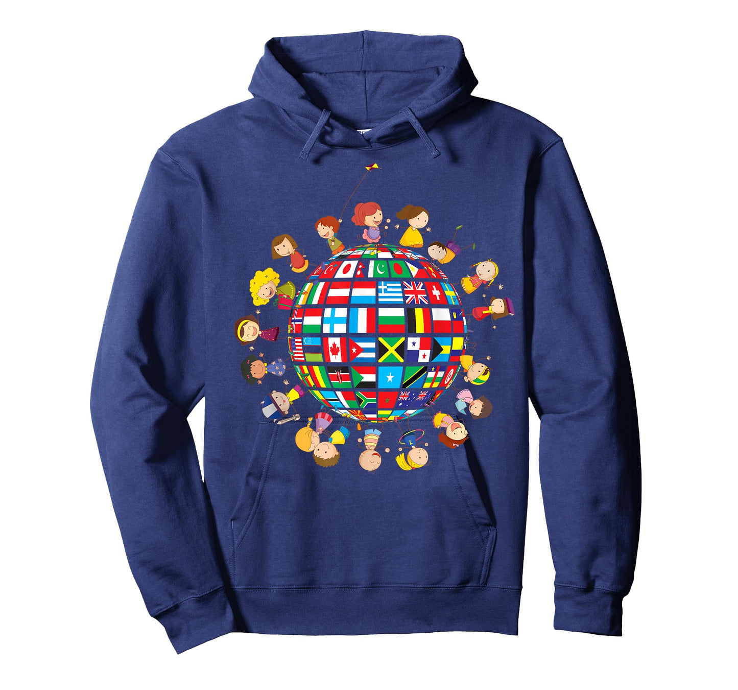 Flags of the World Kids around the Globe Cultural diversity T-Shirt