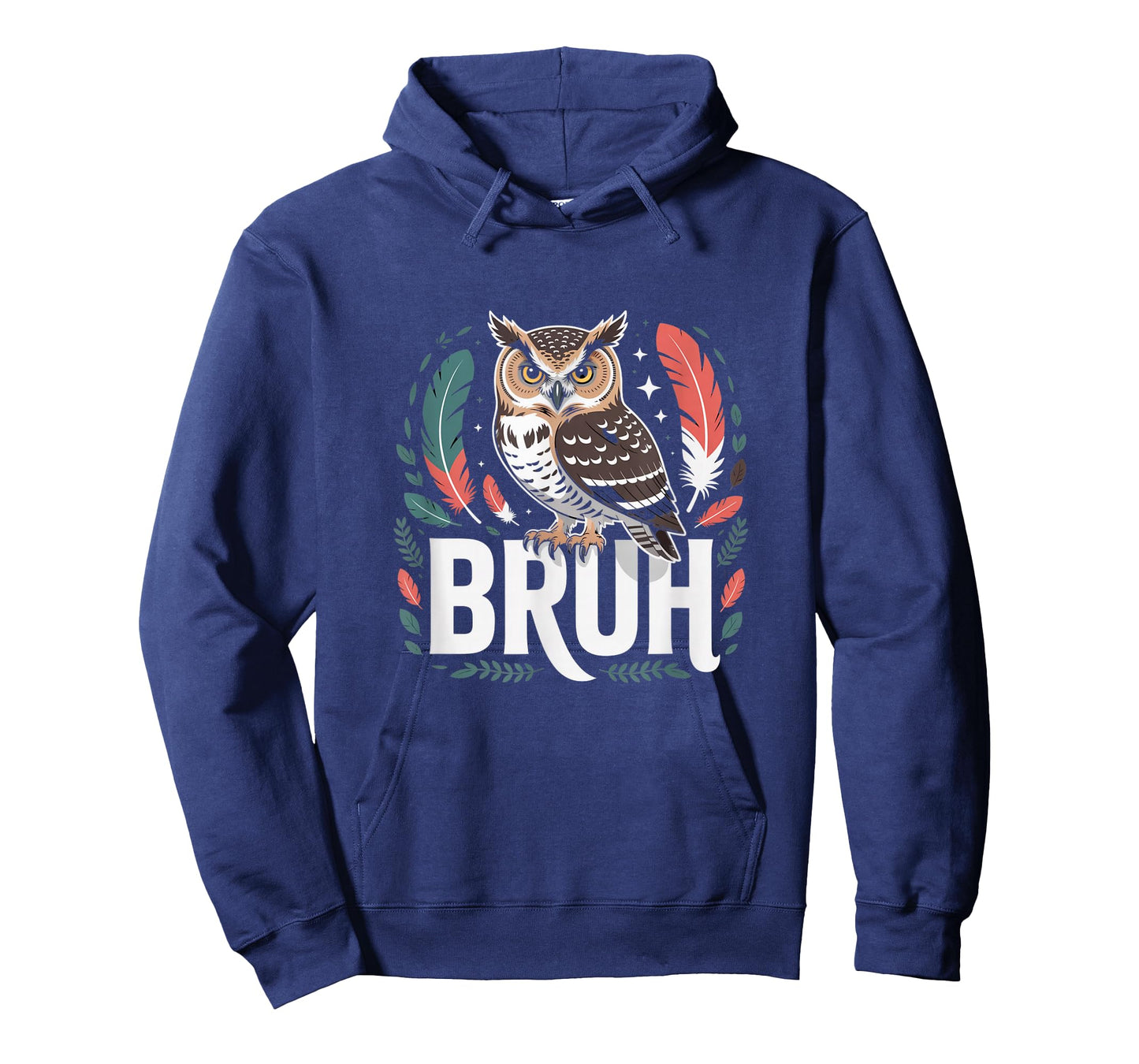 Bruh Owl With Feathers Humor Wildlife T-Shirt