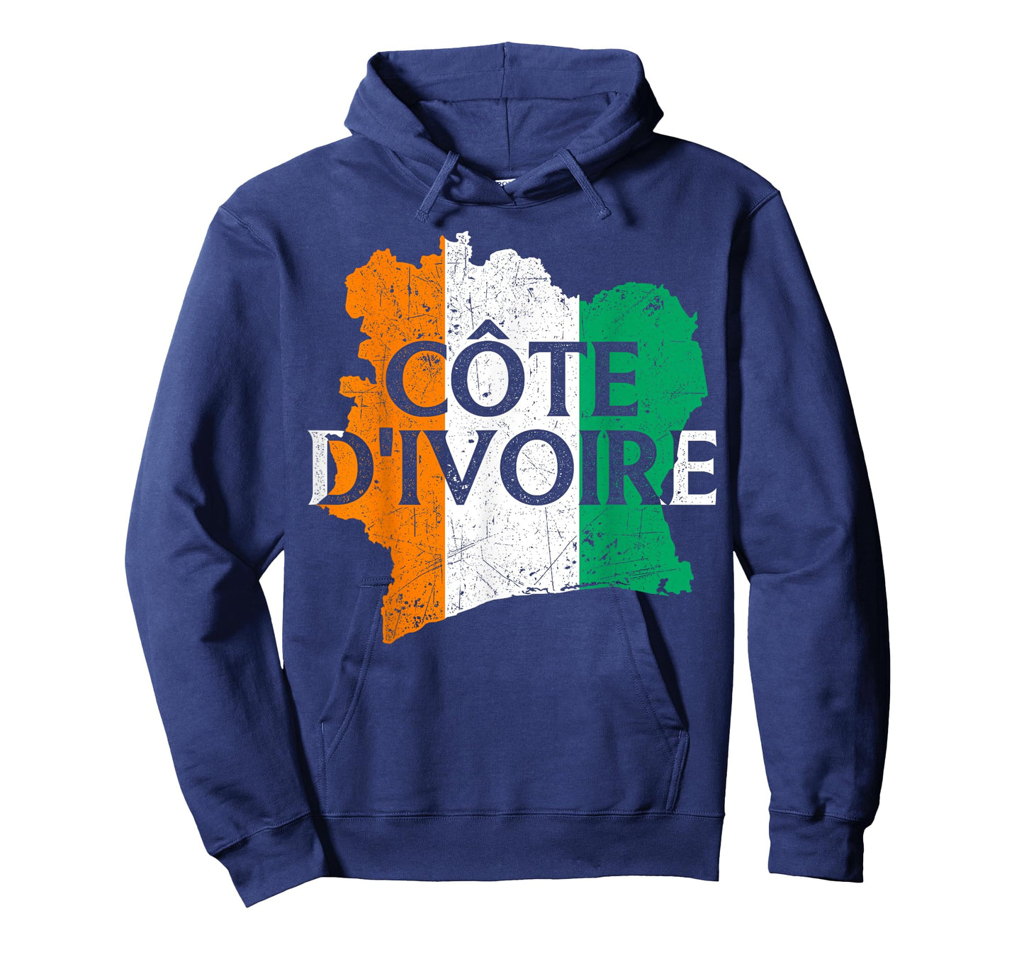 Cote d'Ivoire Country Map Flag Proud Ivorian Patriotic T-Shirt