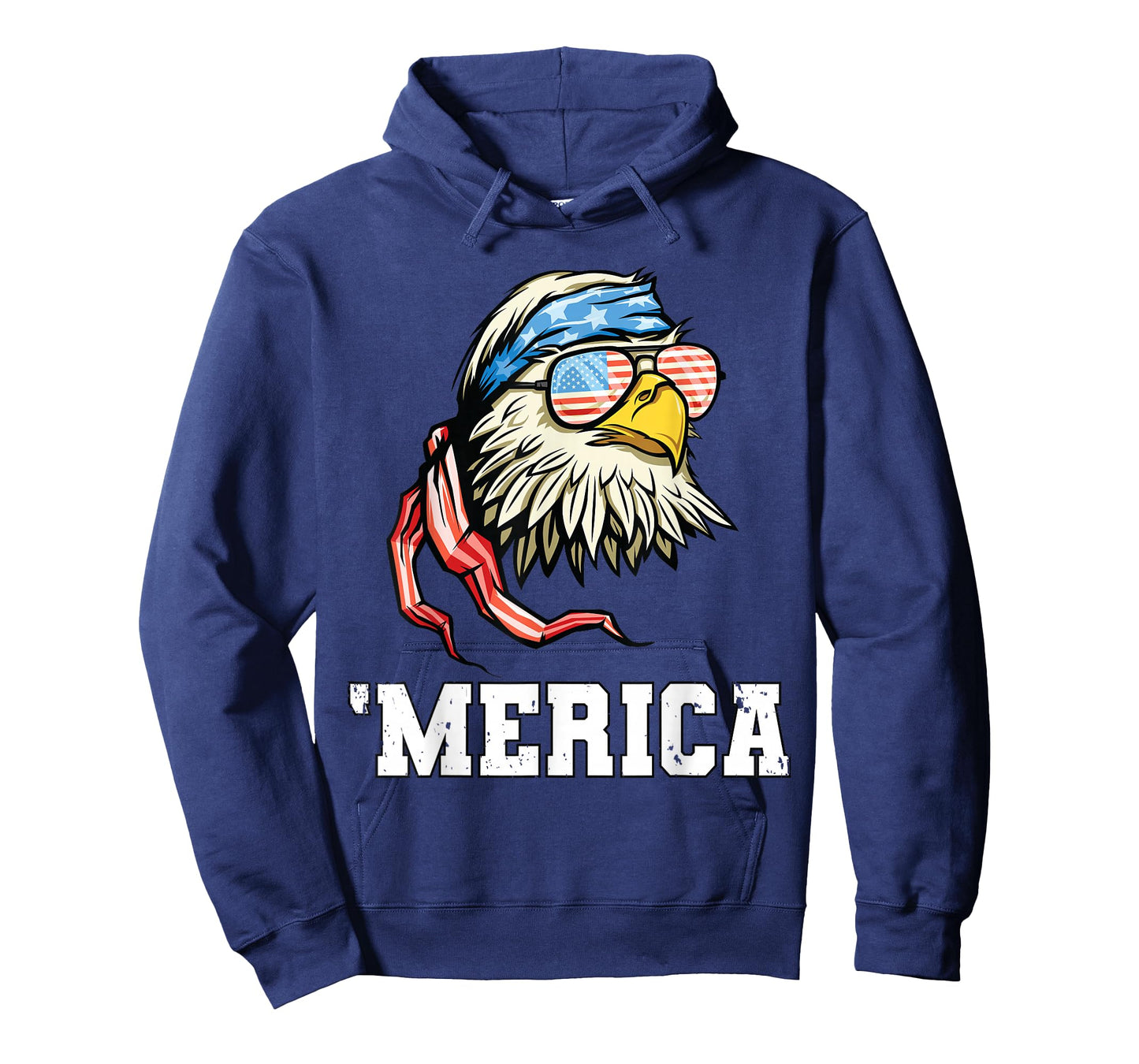 4th of July Merica USA Flag Bald Eagle Patriotic Veteran T-Shirt