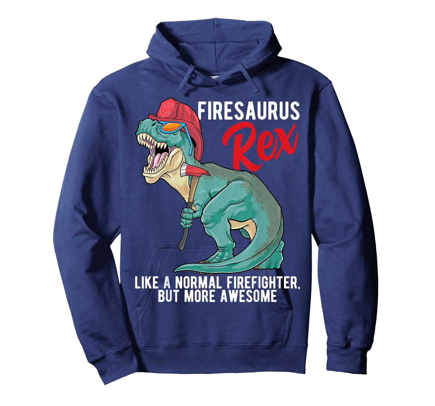 Firefighter T Rex Firesarus Rex Dinosaur Fireman Boys Kids T-Shirt