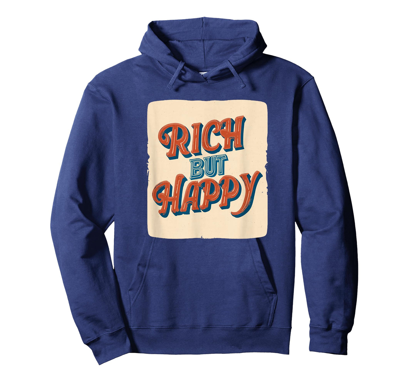 Colorful Rich but Happy Emblem Logo T-Shirt