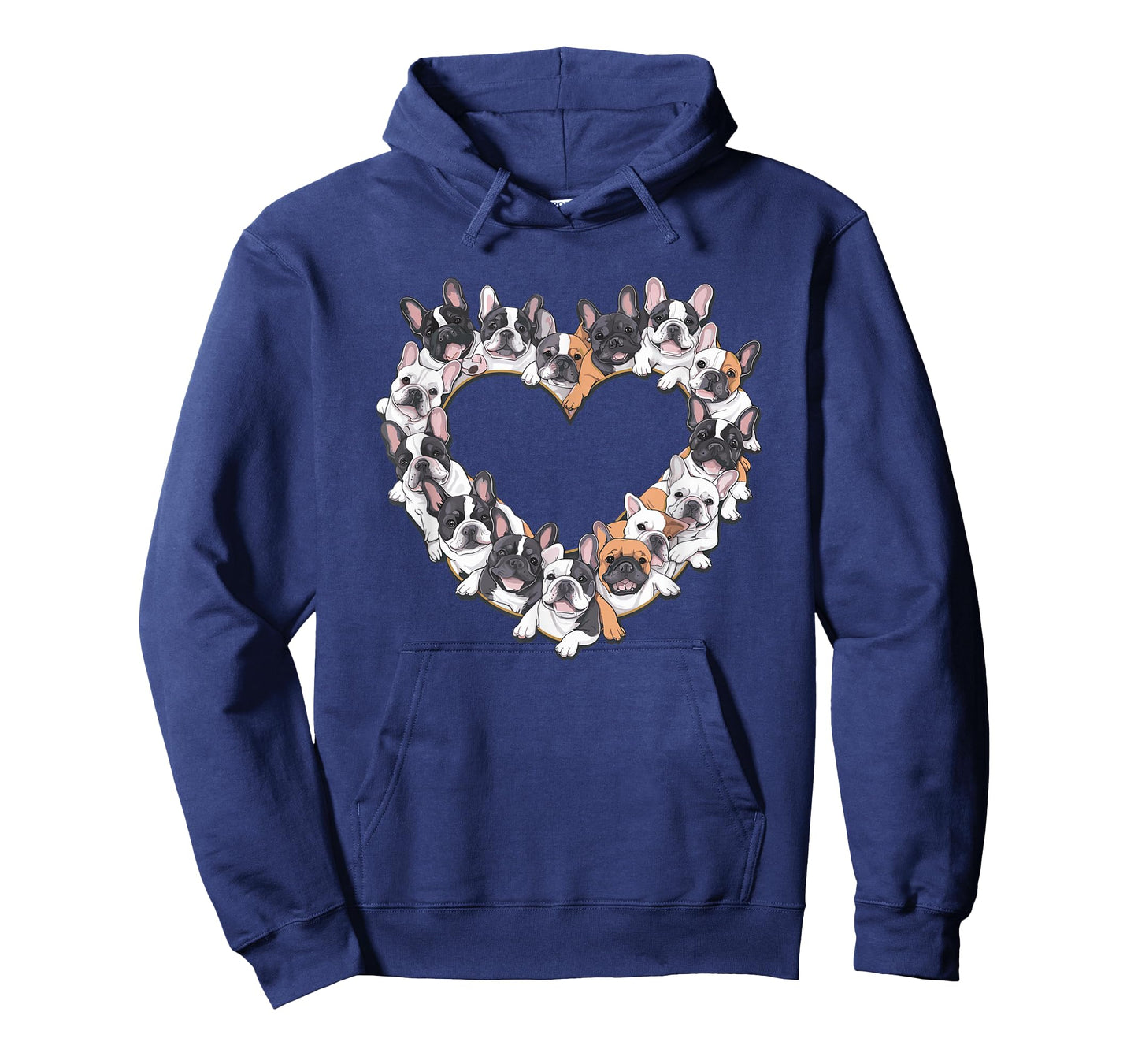 Heart French Bulldog Frenchie Bulldogs T-Shirt