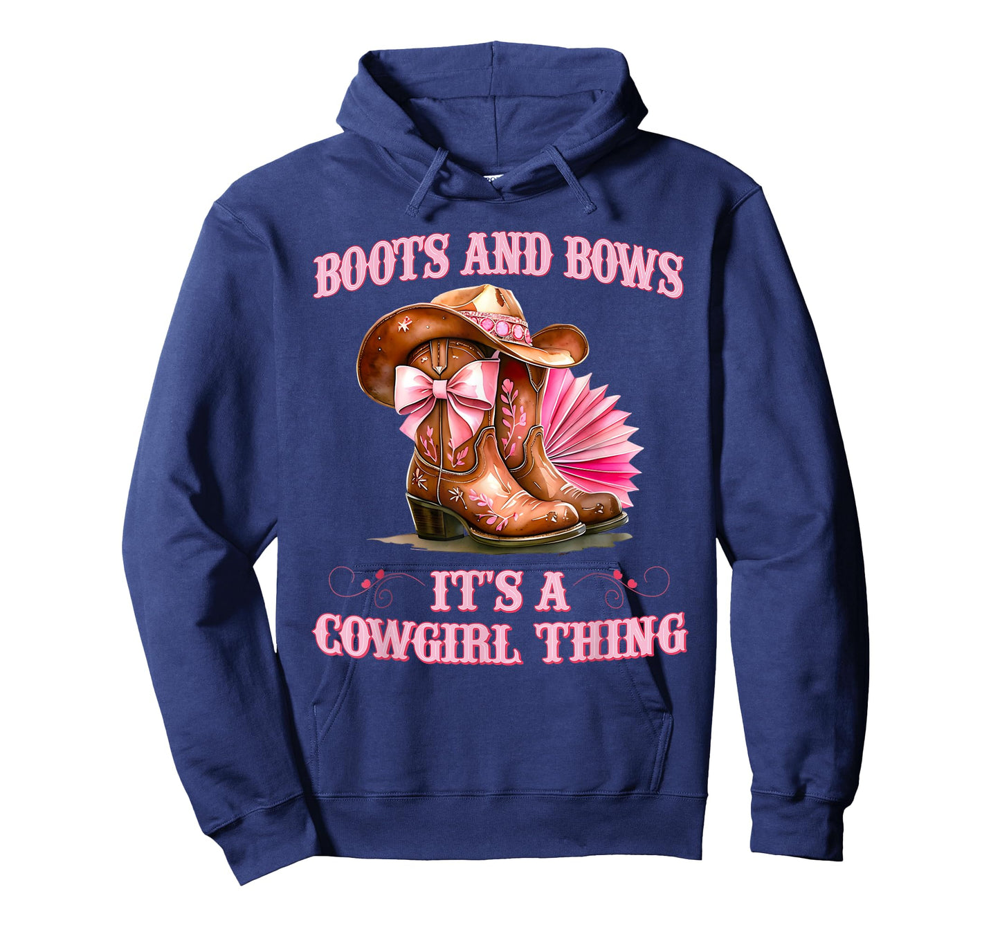 Boots and Bow Its a Cowgirl Thing Rodeo Coquette Bow Country T-Shirt