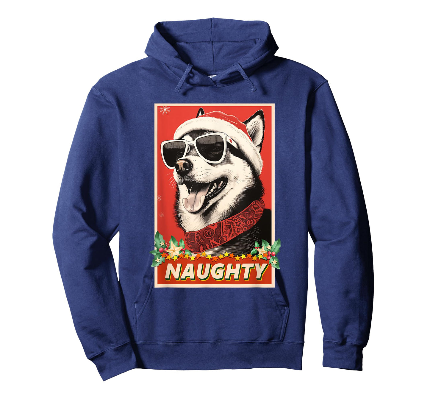 Funny Alaskan Klee Kai Christmas Naughty T-Shirt