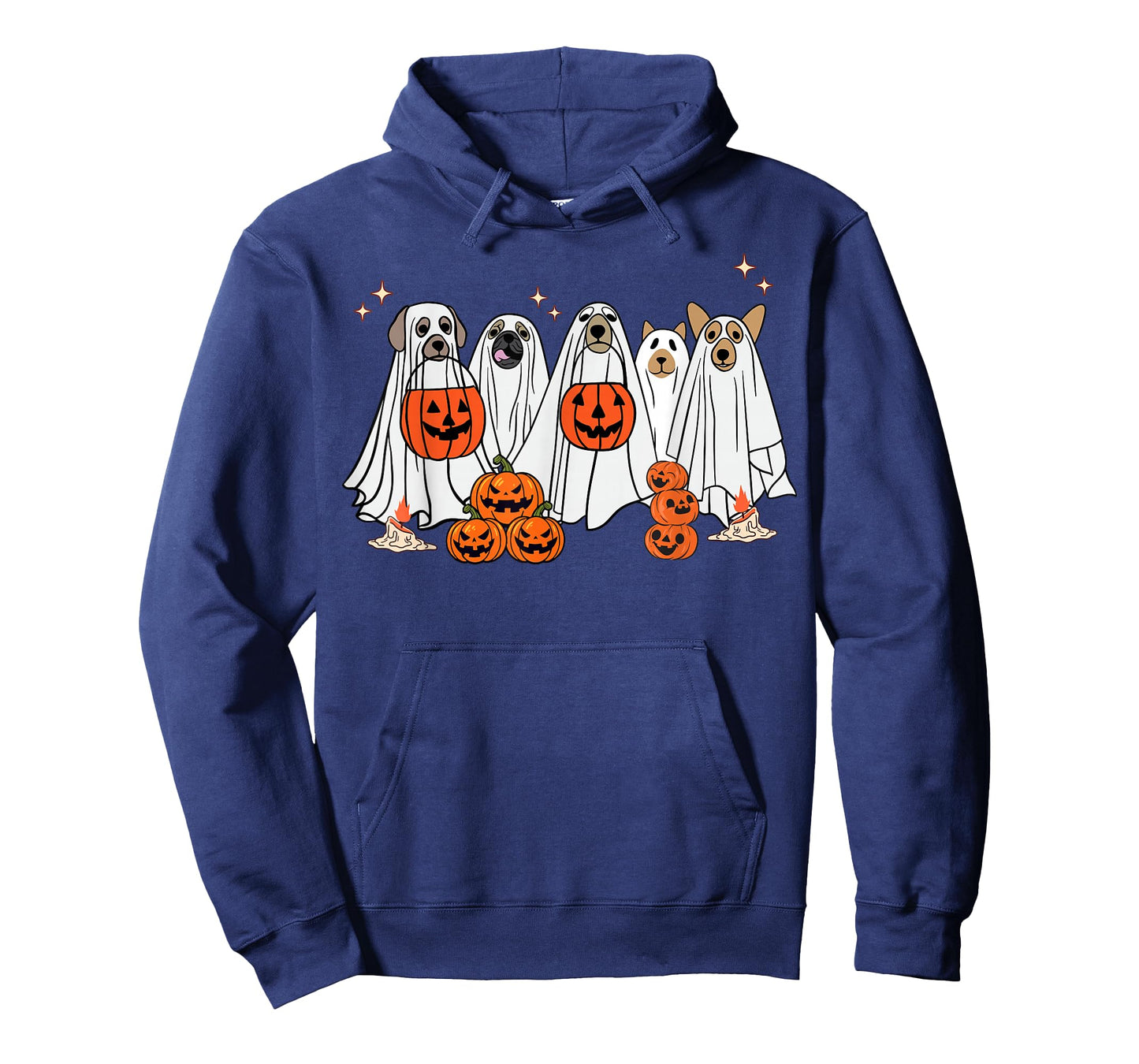 Dog Ghost Cute Dog Dressed As Ghost Funny Halloween Dog T-Shirt