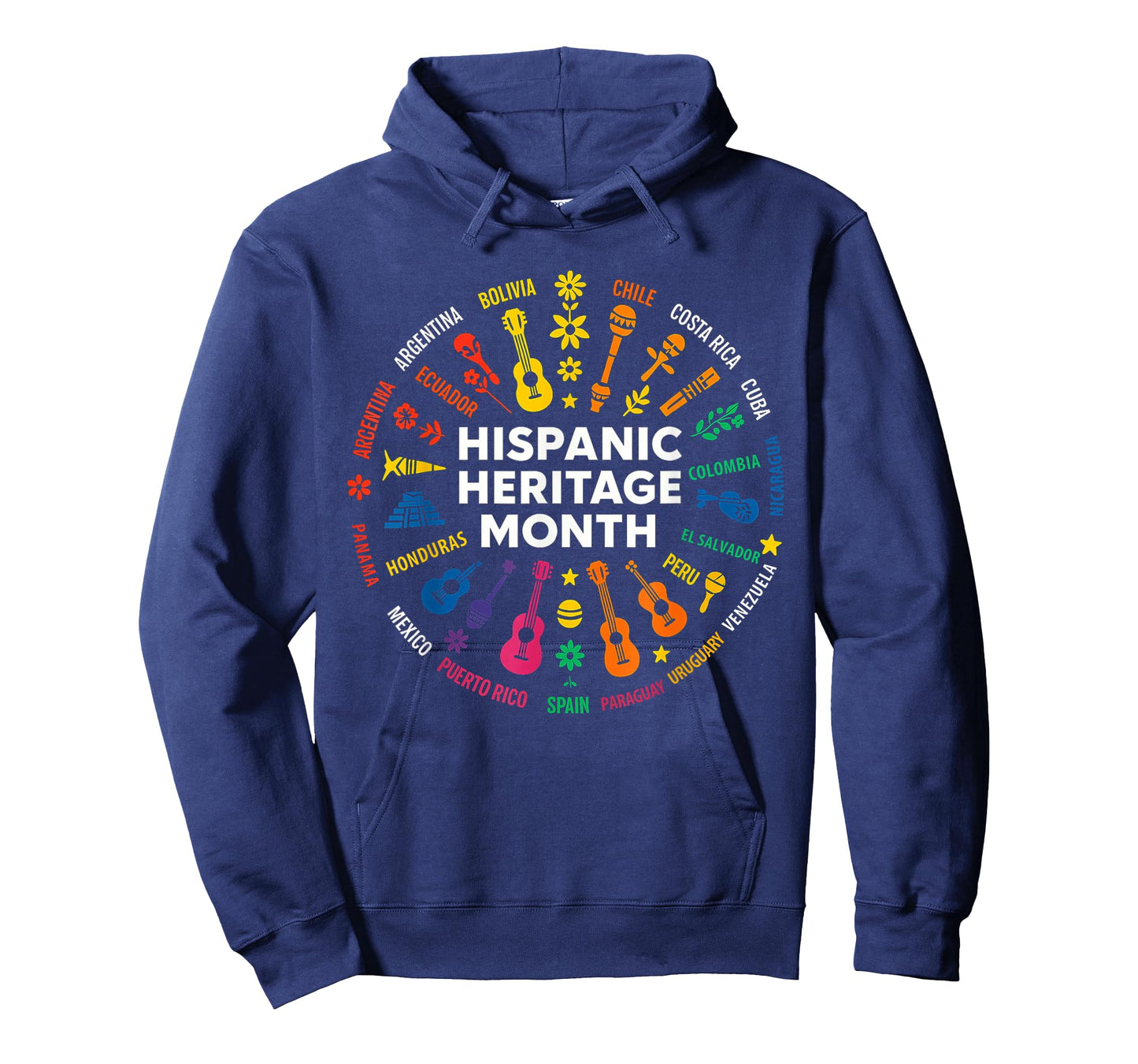 Hispanic Heritage Month Latino Flags Countries Kids Women T-Shirt