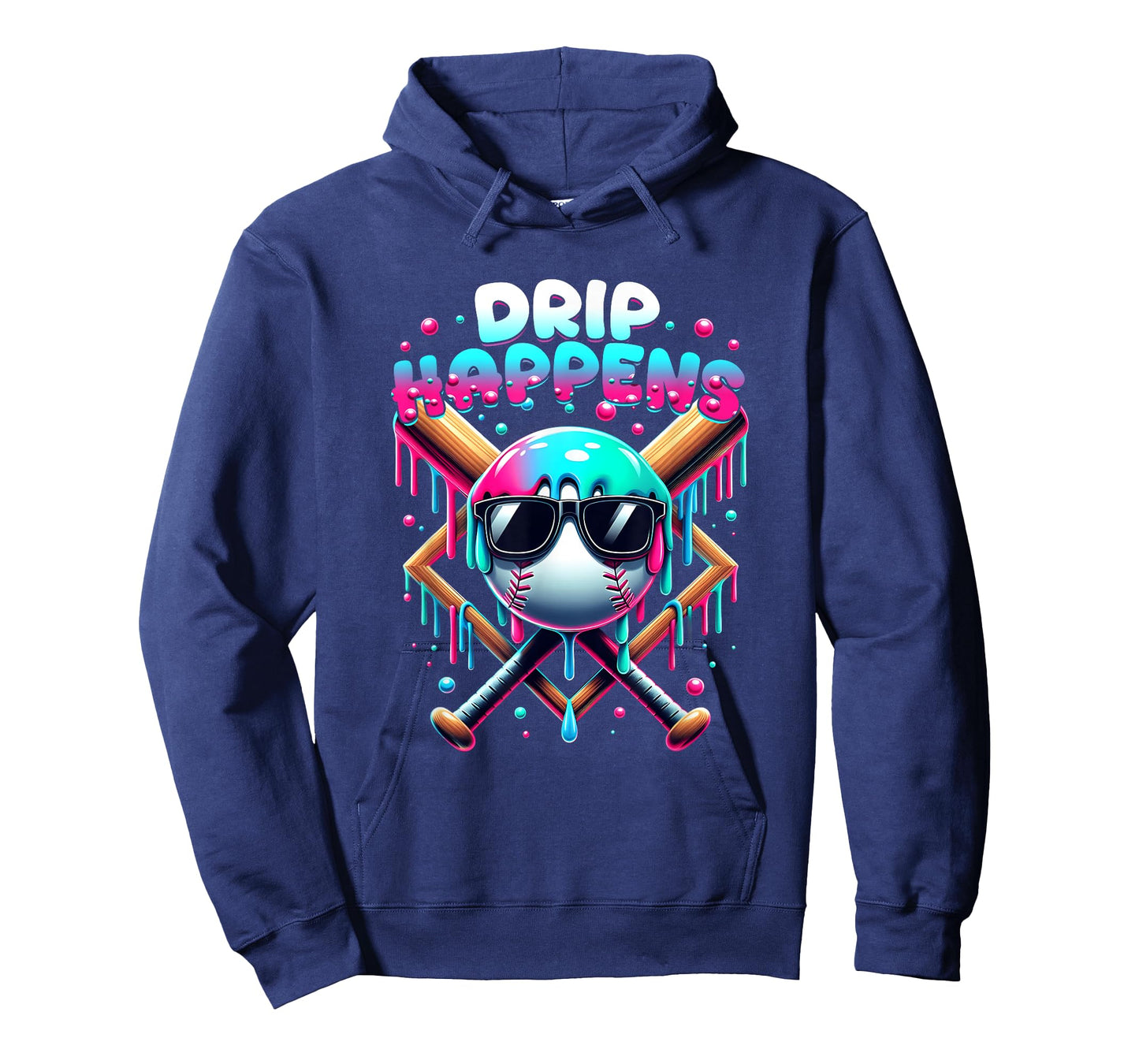 Baseball Lifestyle 101 Drip Happens Baseball Drip Icecream T-Shirt