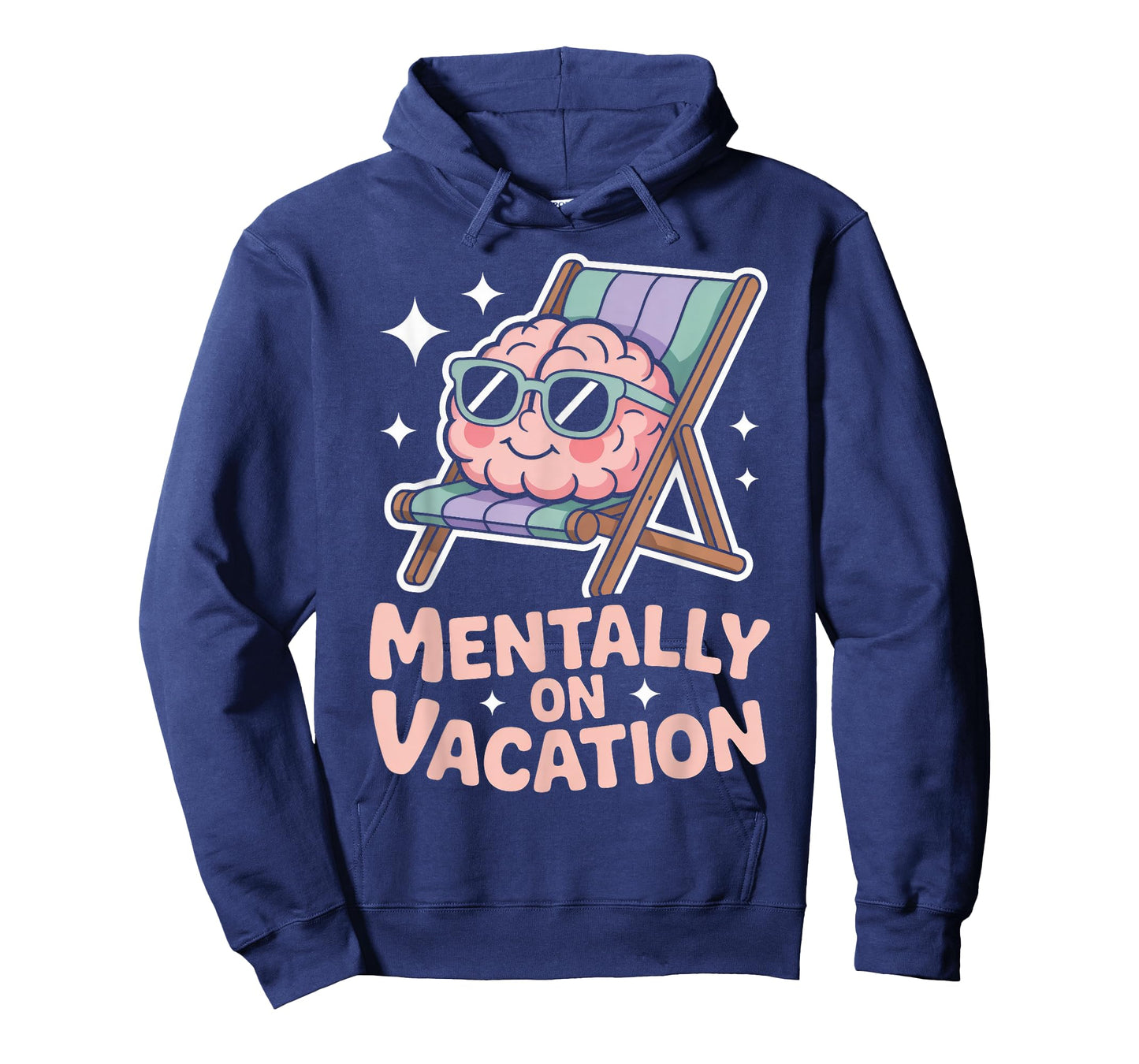 Mentally on Vacation Brain Lounge T-Shirt