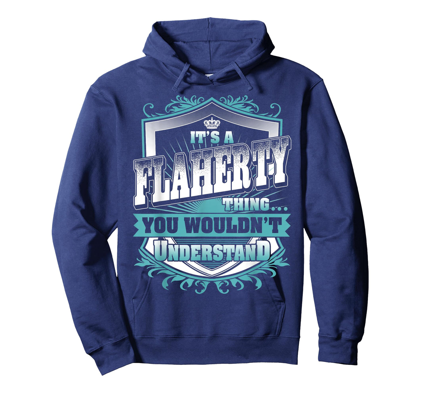 Vintage Classic FLAHERTY Family Tee Apparels Unisex-Adult Black Small Crew Neck T-Shirt