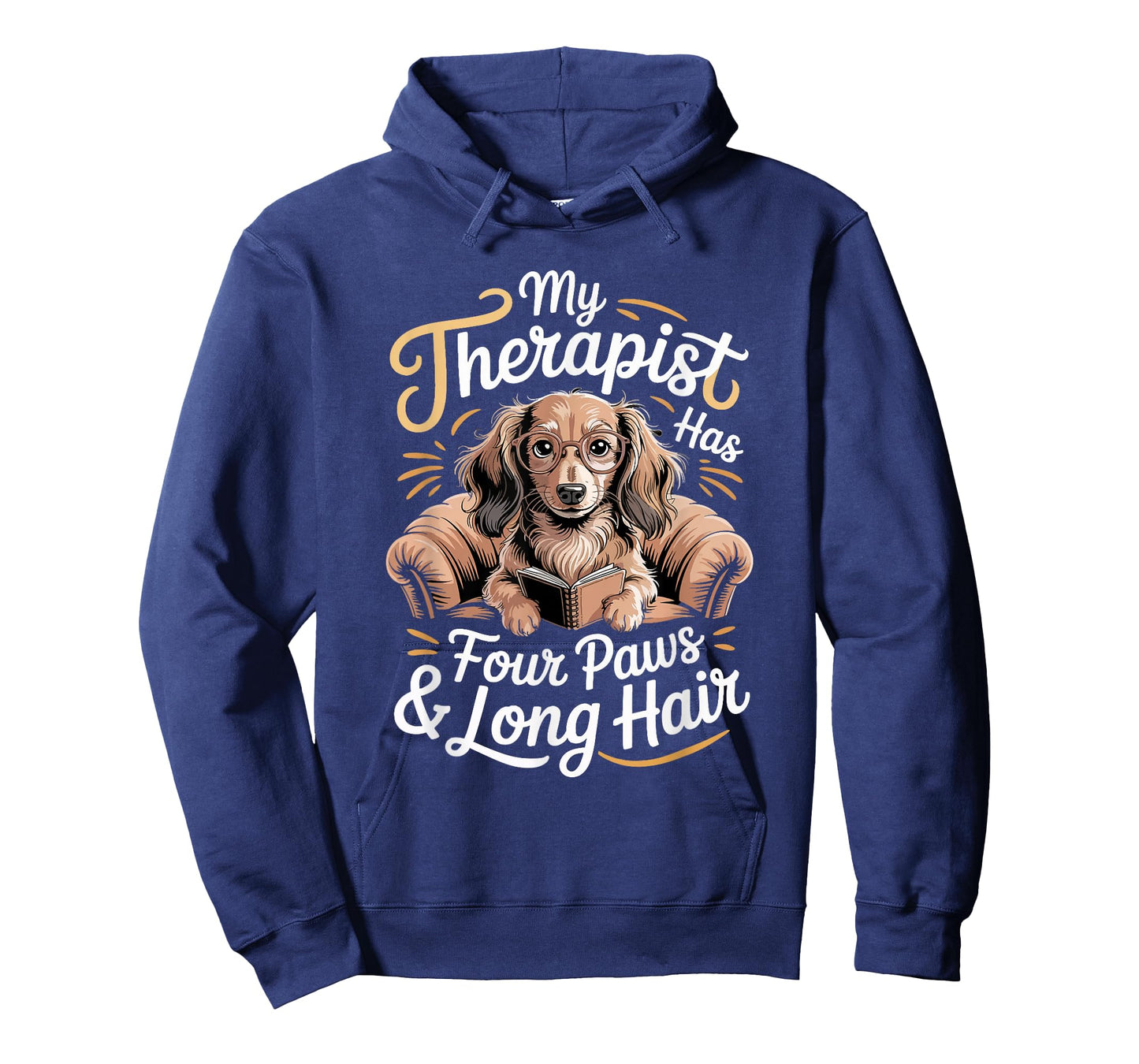 Wiener Dog Lovers Therapist Long Hair Dachshund T-Shirt