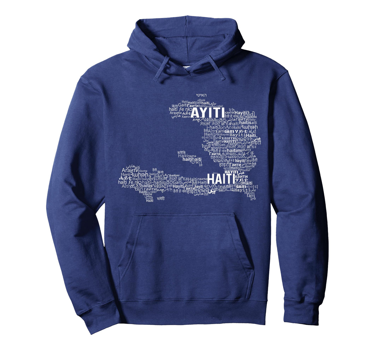 Haiti Map, Haiti in world languages T-Shirt